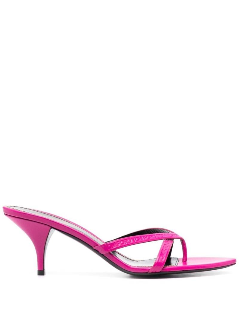TOM FORD strappy leather mules - Pink von TOM FORD