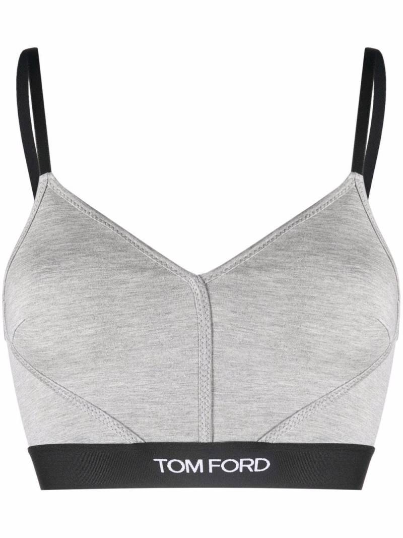 TOM FORD stretch-modal crop top - Grey von TOM FORD