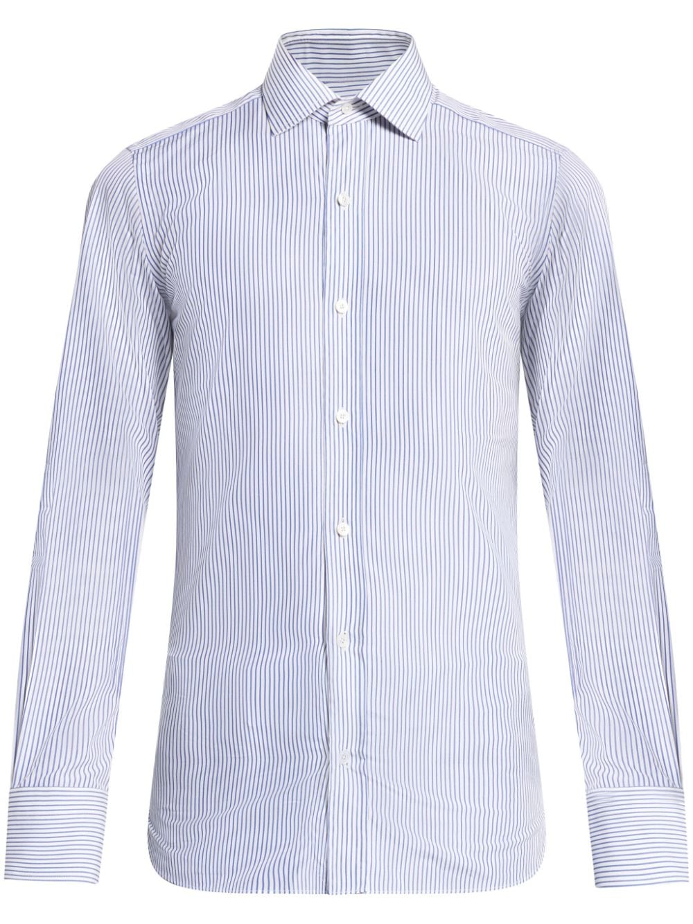 TOM FORD striped cotton shirt - Blue von TOM FORD