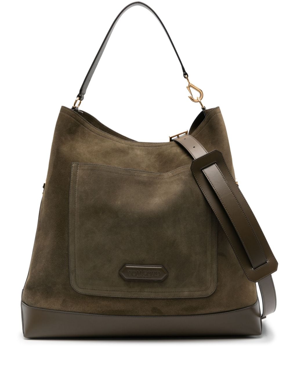 TOM FORD suede two-strap tote bag - Green von TOM FORD
