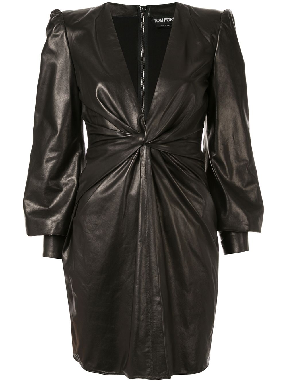 TOM FORD twisted detail mini dress - Black von TOM FORD