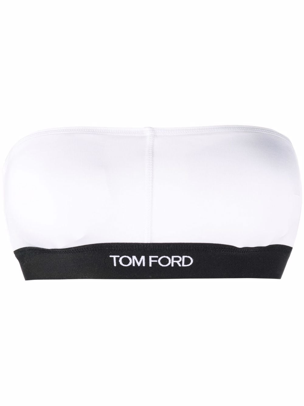 TOM FORD two-tone bandeau bra - White von TOM FORD