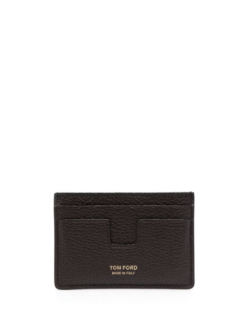TOM FORD two-tone leather cardholder - Brown von TOM FORD