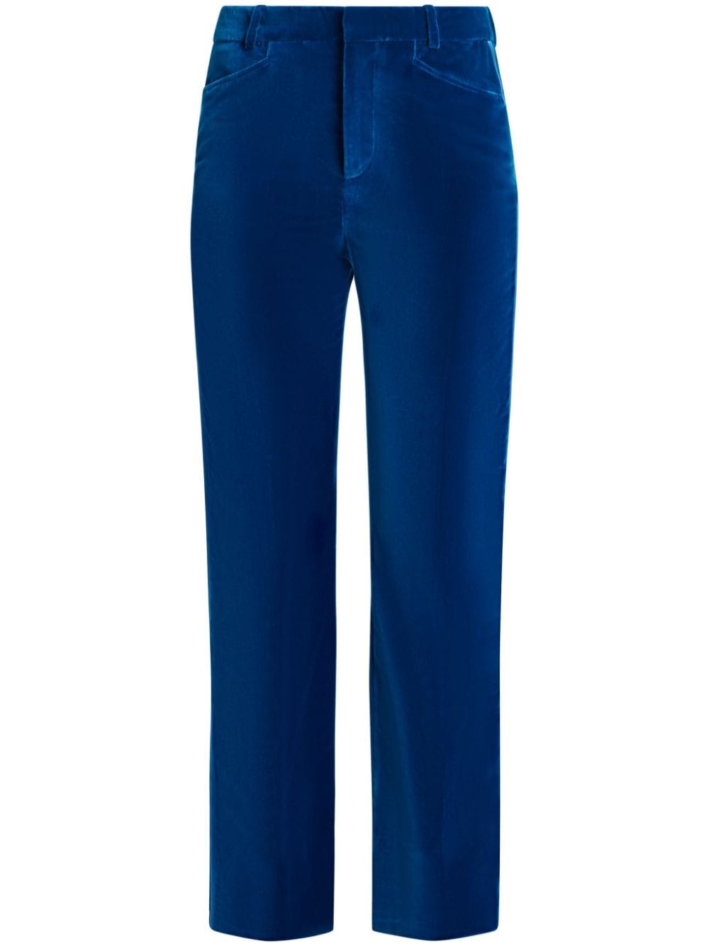 TOM FORD velvet flare trousers - Blue von TOM FORD