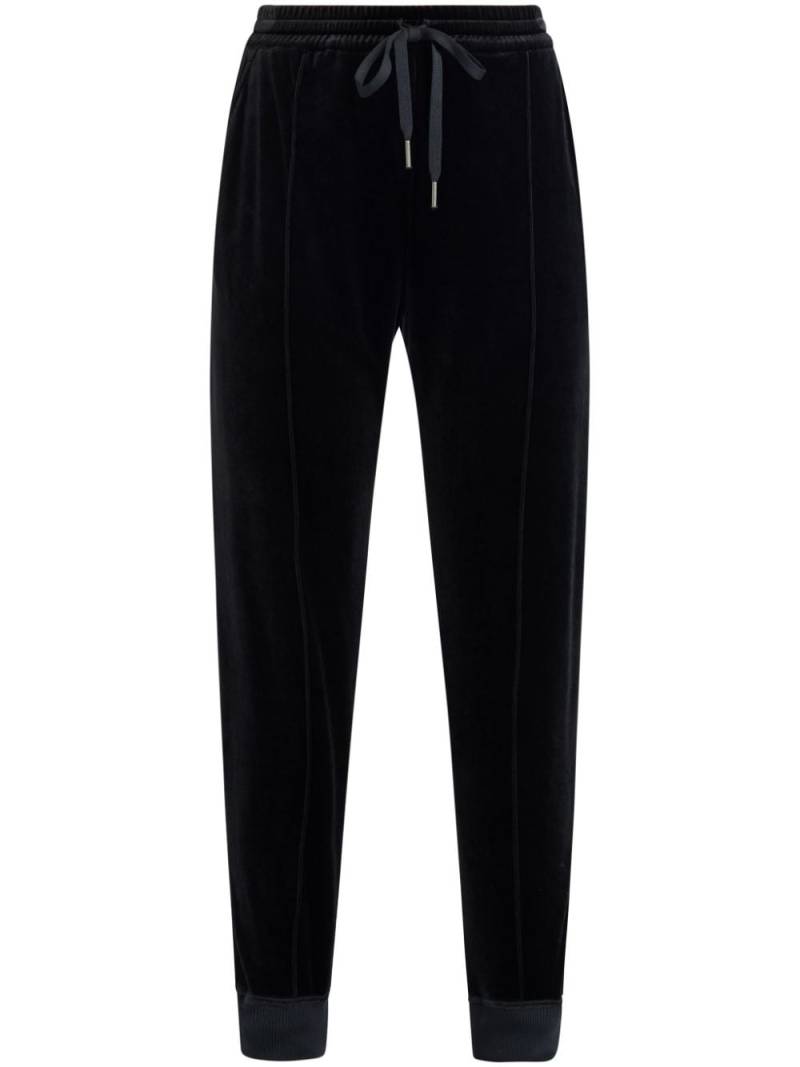 TOM FORD velvet track pants - Black von TOM FORD