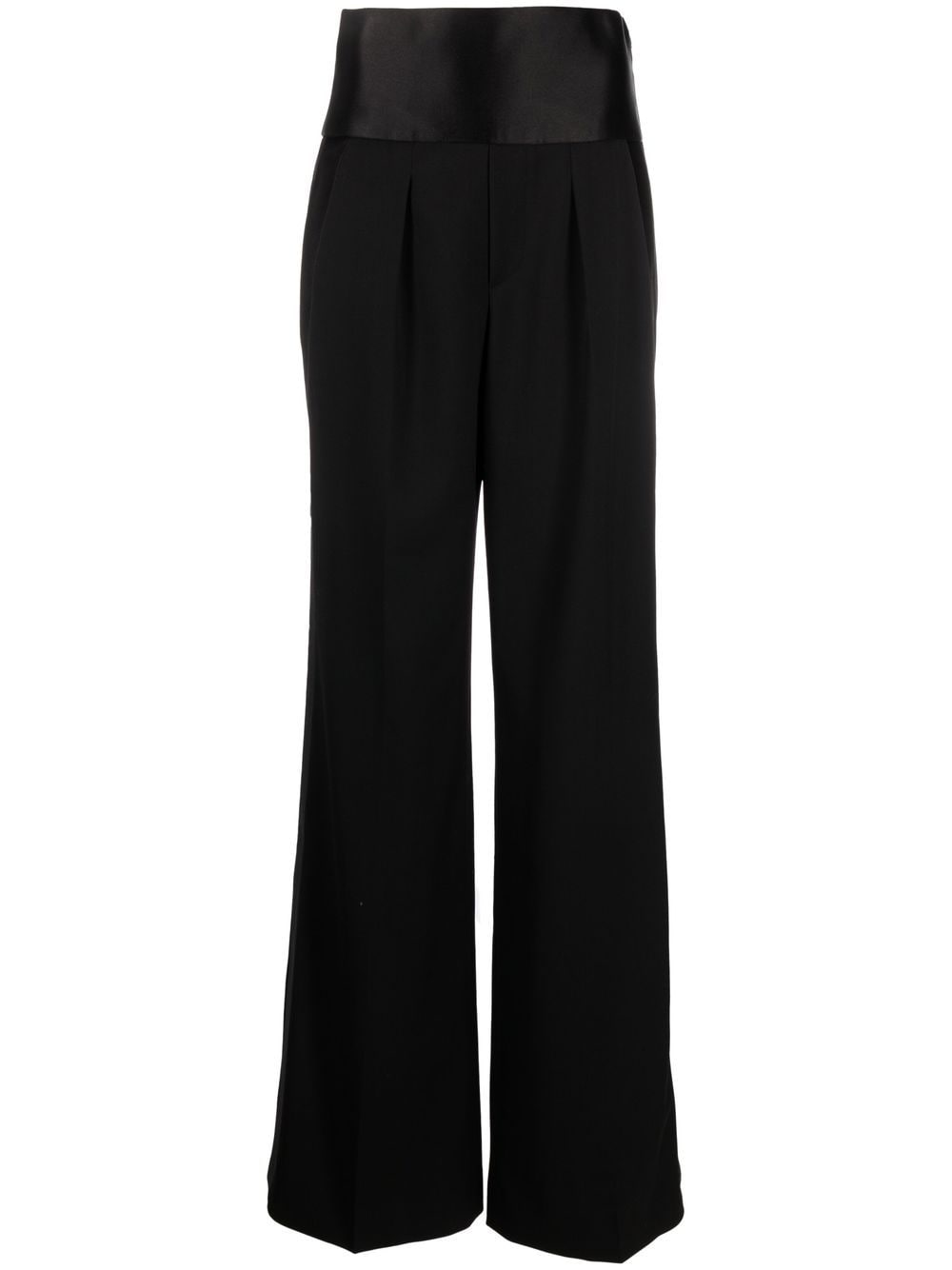 TOM FORD wide-leg high-waisted trousers - Black von TOM FORD