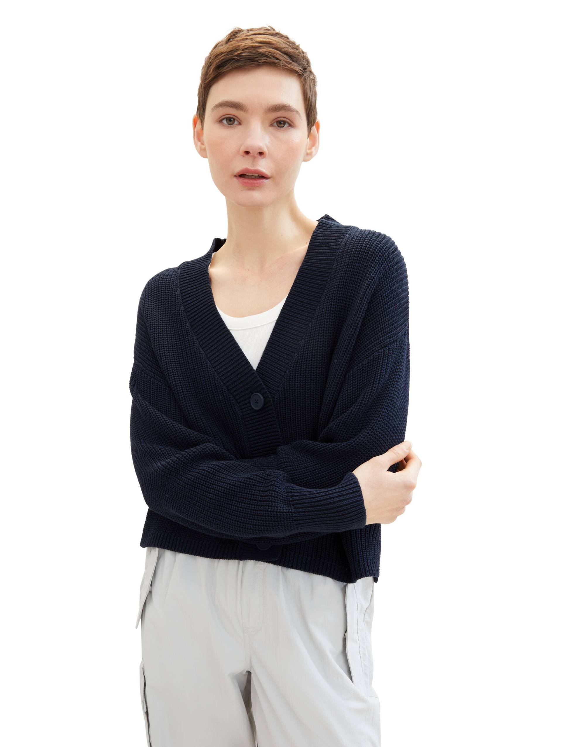 TOM TAILOR Denim Cardigan, Cardigan mit Strick und Knopfleiste TOM TAILOR Denim Cardigan, Cardigan mit Strick und Knopfleiste von TOM TAILOR Denim