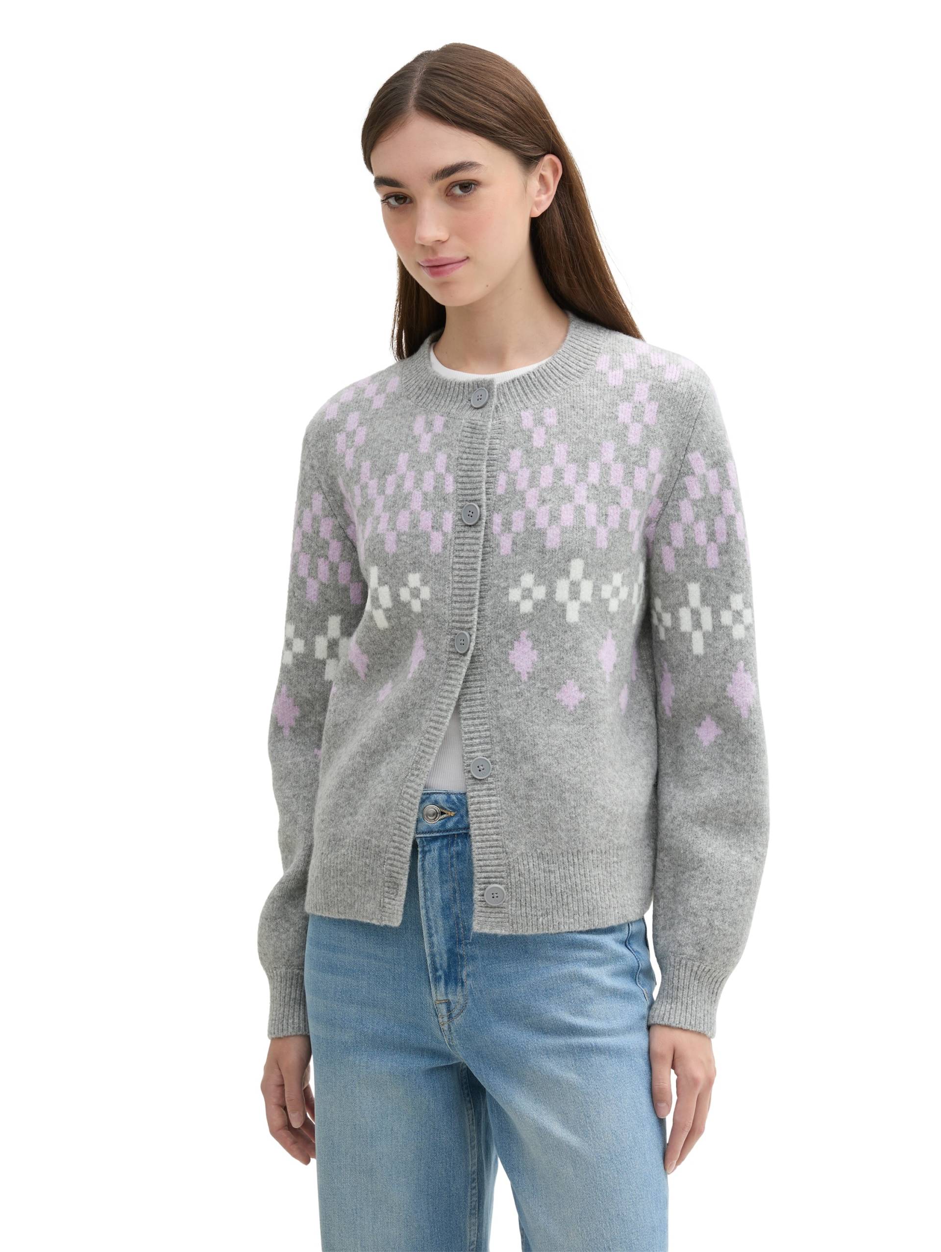 TOM TAILOR Denim Cardigan, mit Knopfleiste und Jaquard-Muster TOM TAILOR Denim Cardigan, mit Knopfleiste und Jaquard-Muster von TOM TAILOR Denim
