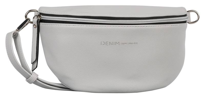TOM TAILOR Denim Bauchtasche »Rosie«, vielseitig tragbar, leicht genarbt mit silberfarbennen Nylonreissverschlüssen von TOM TAILOR Denim