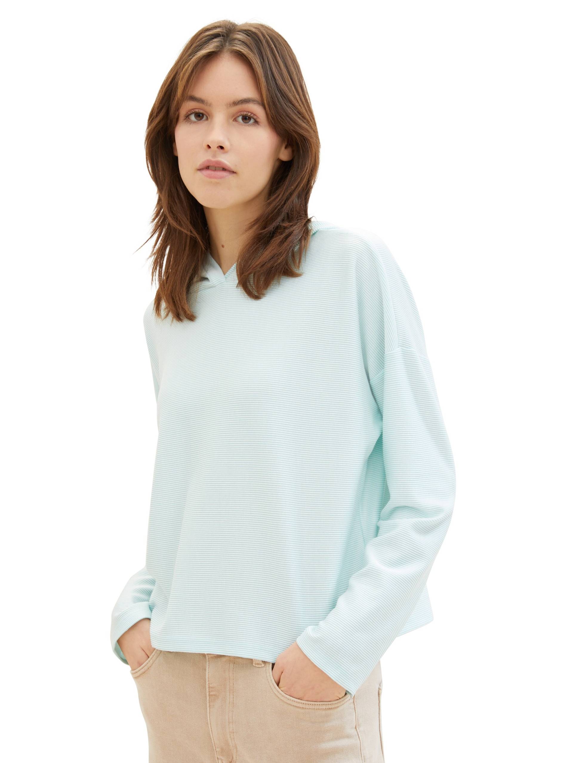 TOM TAILOR Denim Kapuzenshirt, mit Streifenmuster TOM TAILOR Denim Kapuzenshirt, mit Streifenmuster von TOM TAILOR Denim
