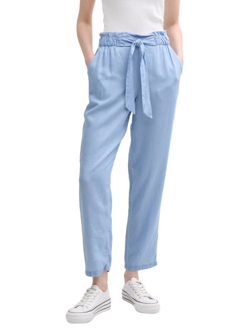 TOM TAILOR Denim Paperbag-Hose, mit Bindegürtel von TOM TAILOR Denim