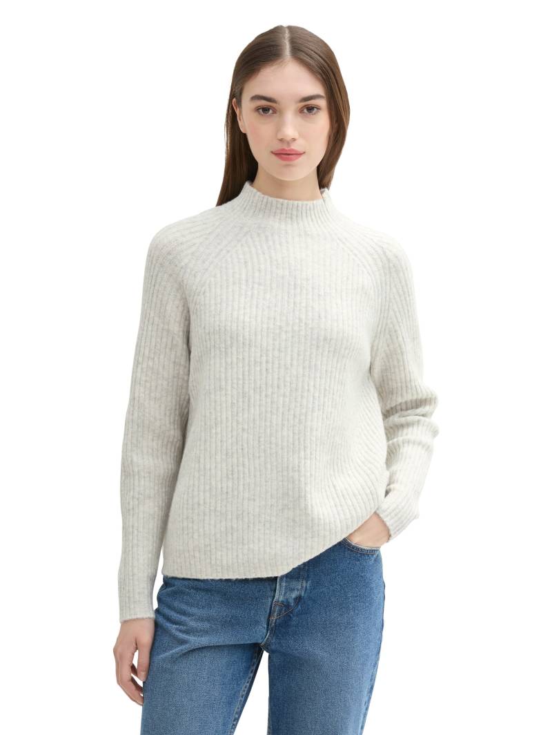 TOM TAILOR Denim Stehkragenpullover, mit Rippstruktur von TOM TAILOR Denim