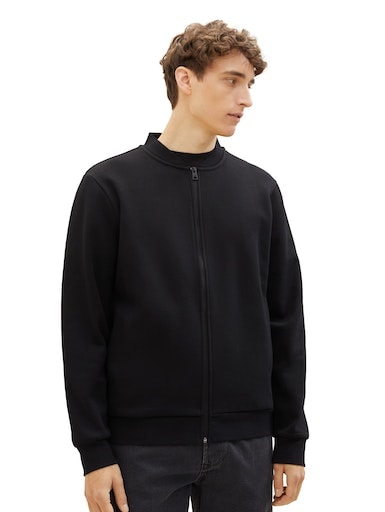 TOM TAILOR Denim Sweatjacke, mit Print-Logo auf der Rückseite TOM TAILOR Denim Sweatjacke, mit Print-Logo auf der Rückseite von TOM TAILOR Denim