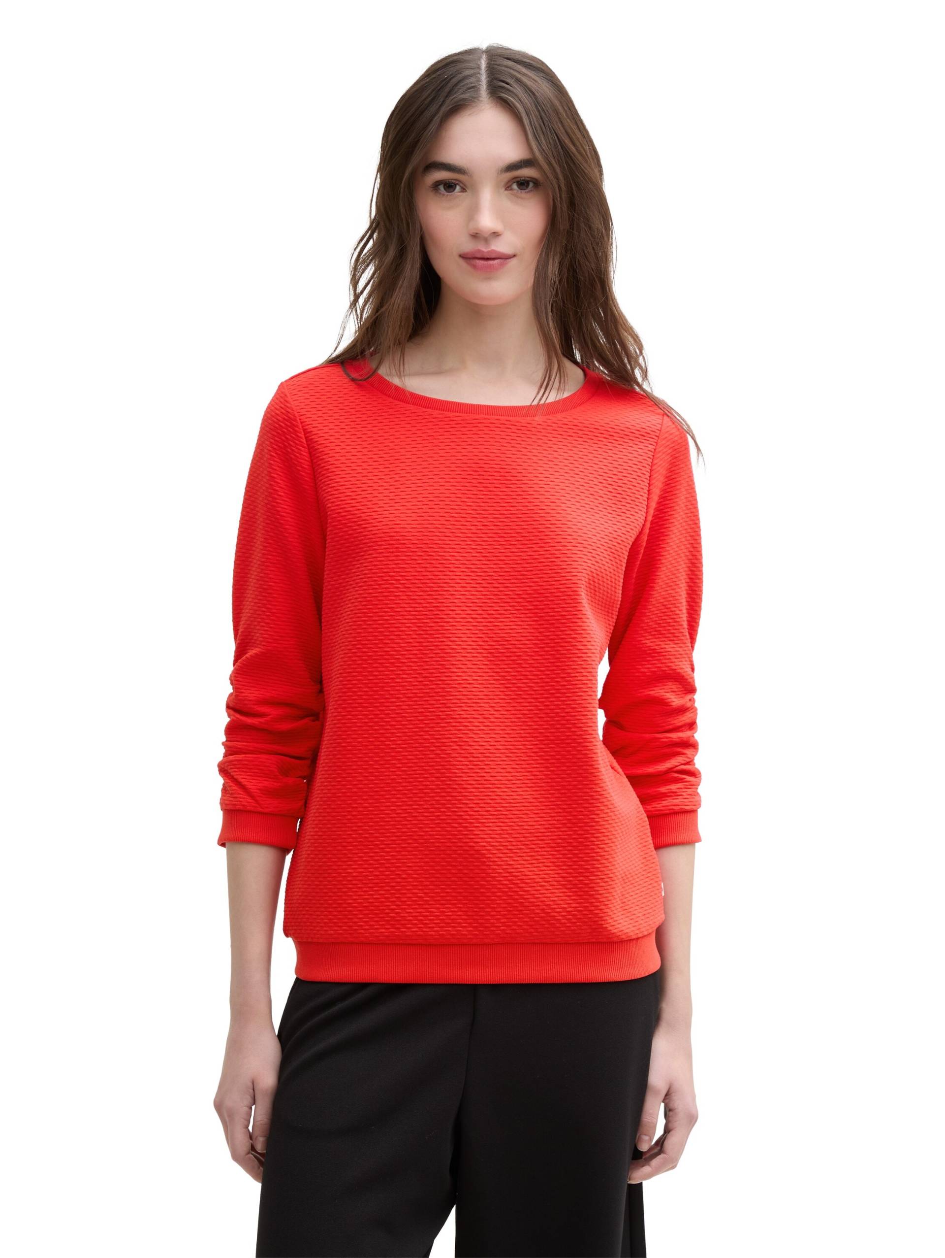 TOM TAILOR Denim Sweatshirt, mit besonderer Materialoberfläche von TOM TAILOR Denim