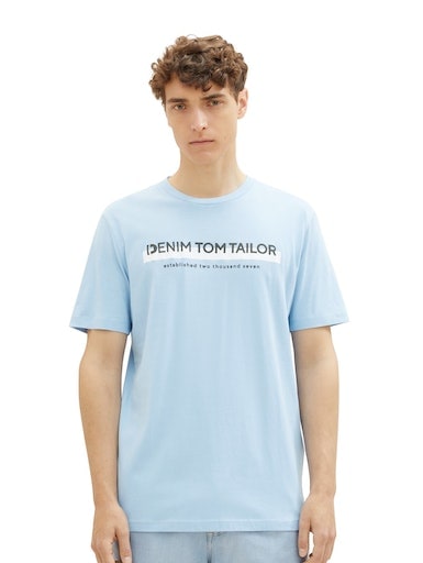 TOM TAILOR Denim T-Shirt, mit Logofrontprint von TOM TAILOR Denim