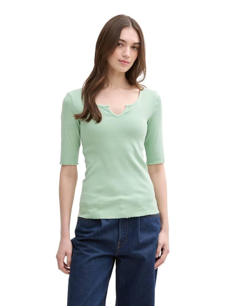 TOM TAILOR Denim T-Shirt, mit Rippstruktur von TOM TAILOR Denim