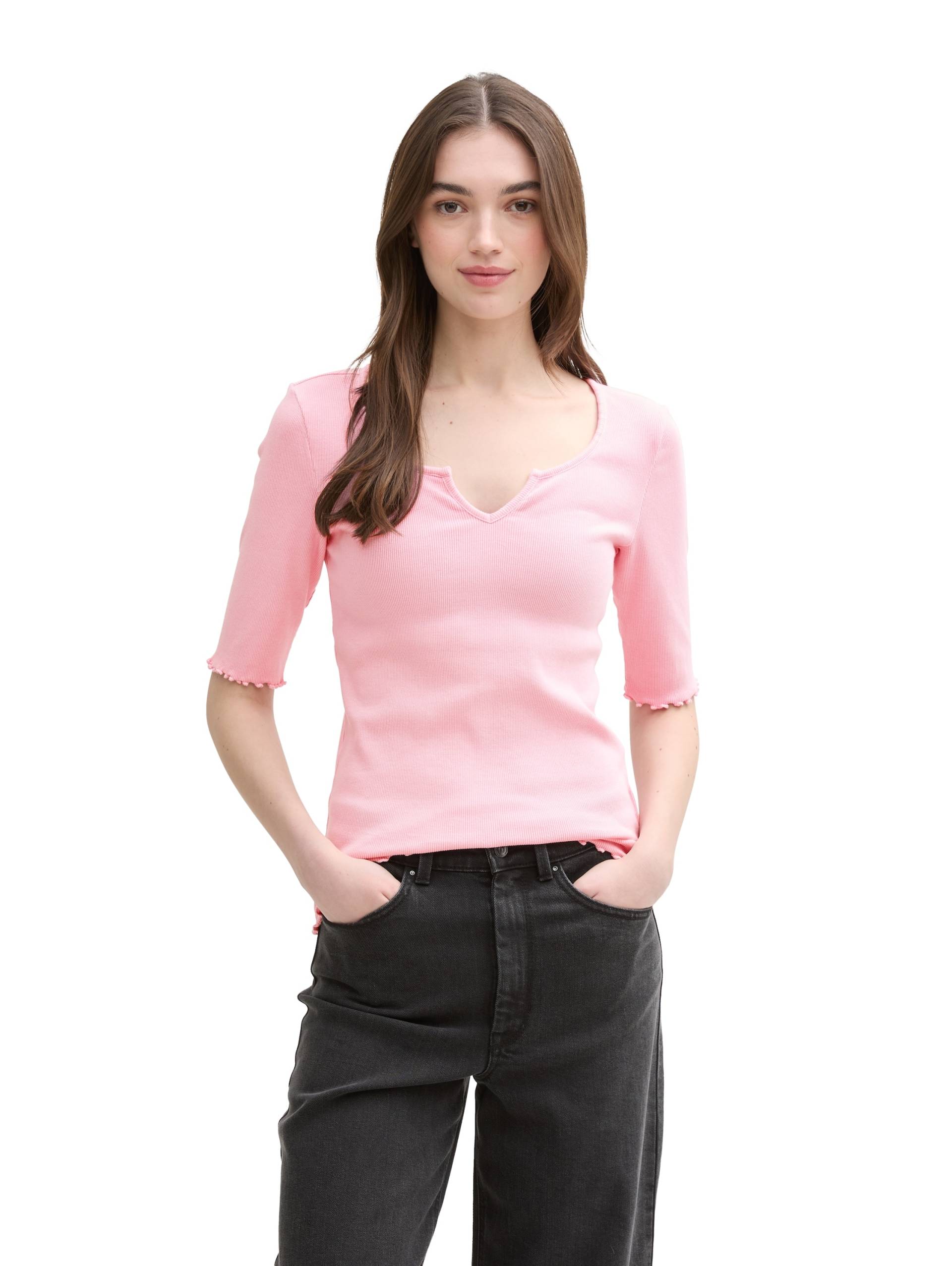TOM TAILOR Denim T-Shirt, mit Rippstruktur TOM TAILOR Denim T-Shirt, mit Rippstruktur von TOM TAILOR Denim