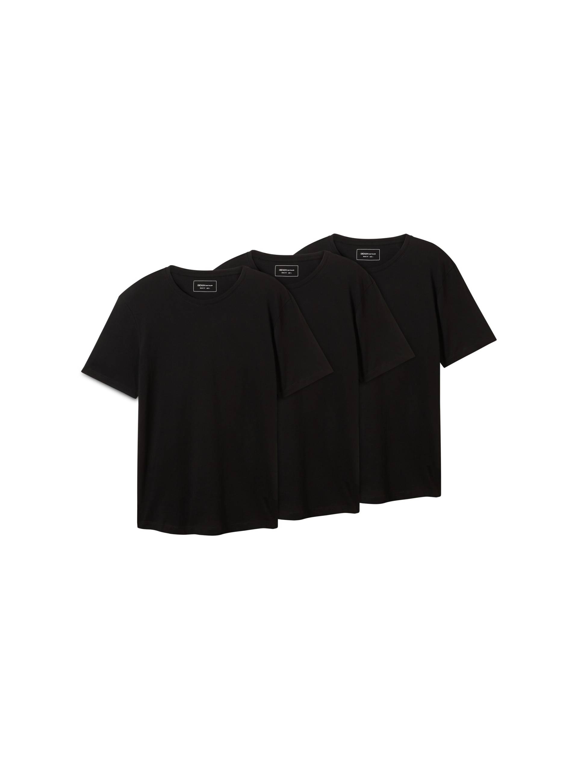 TOM TAILOR Denim T-Shirt, (Packung, 3 tlg.) von TOM TAILOR Denim