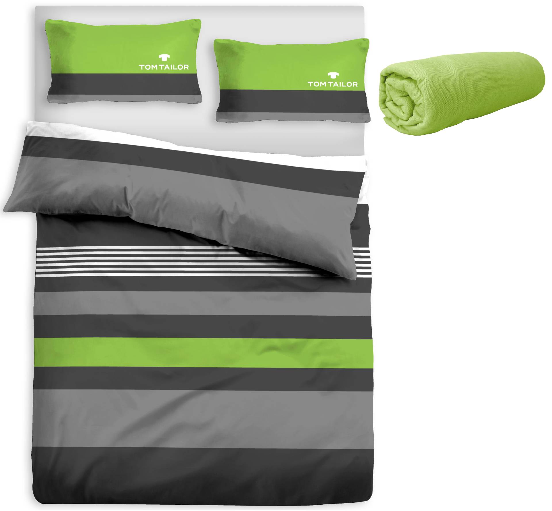 TOM TAILOR HOME Bettwäsche »Carl in Gr. 135x200 oder 155x220 cm«, mit GRATIS-Zugabe: Spannbettlaken, 100% Baumwolle, mit Reissverschluss TOM TAILOR HOME Bettwäsche »Carl in Gr. 135x200 oder 155x220 cm«, mit GRATIS-Zugabe: Spannbettlaken, 100% Baumwolle, mit Reissverschluss von TOM TAILOR HOME