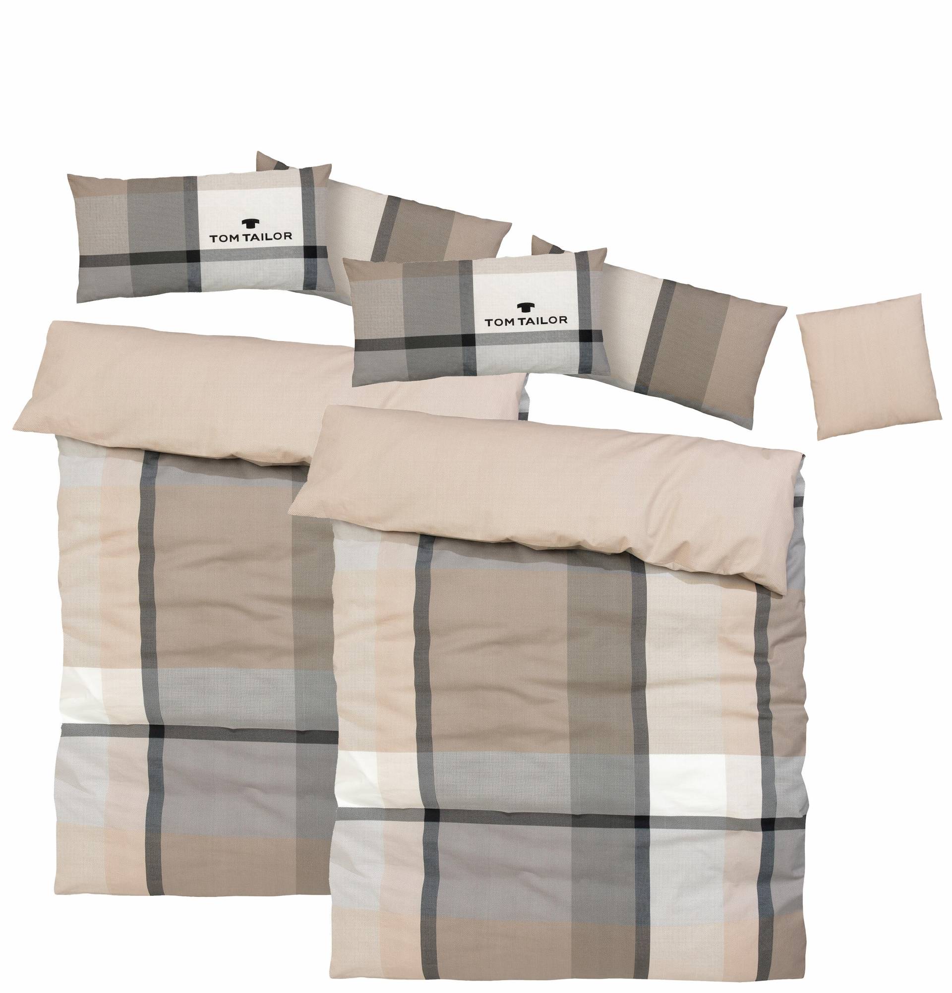 TOM TAILOR HOME Bettwäsche »Lenny in Gr. 135x200 oder 155x220 cm«, mit GRATIS-Zugabe: Kissenhülle von TOM TAILOR HOME