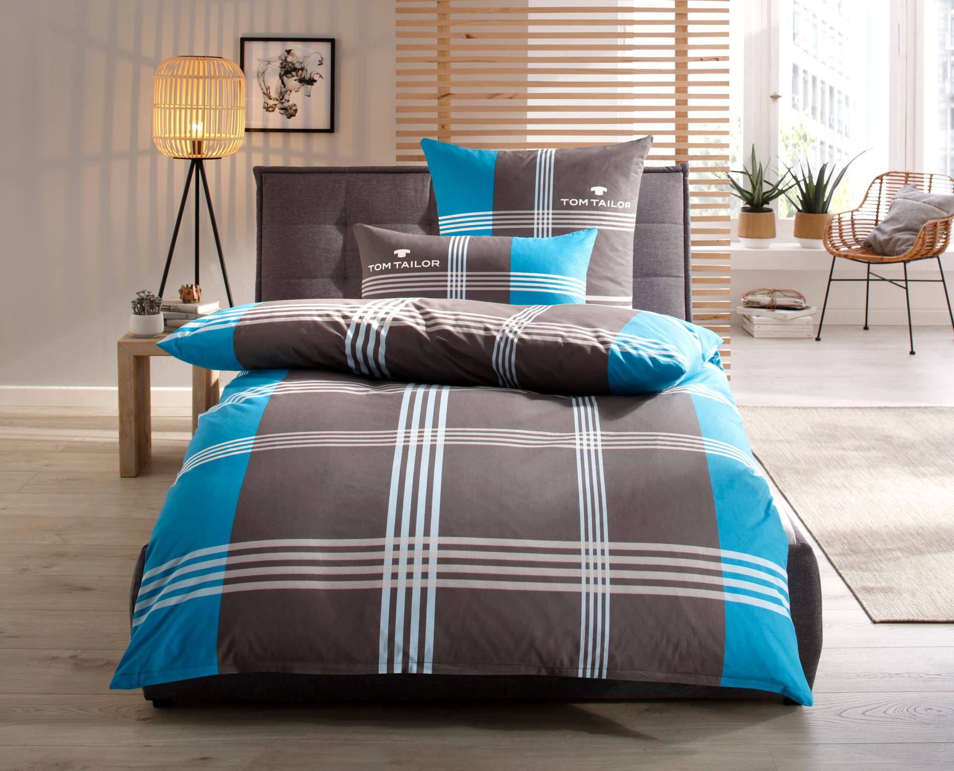 TOM TAILOR HOME Bettwäsche »Ole in Gr. 135x200 oder 155x220 cm«, karierte Bettwäsche aus Baumwolle, mit Reissverschluss TOM TAILOR HOME Bettwäsche »Ole in Gr. 135x200 oder 155x220 cm«, karierte Bettwäsche aus Baumwolle, mit Reissverschluss von TOM TAILOR HOME