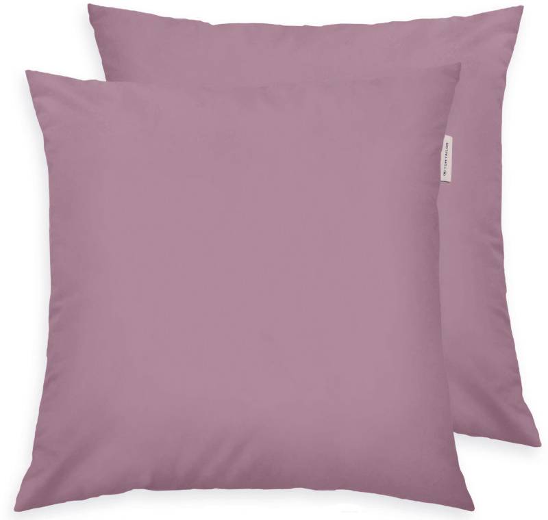 TOM TAILOR HOME Kissenbezüge »new bedroom, UNI, 40x40cm oder 40x80cm«, (1 St.), mit Markenreissverschluss von TOM TAILOR HOME