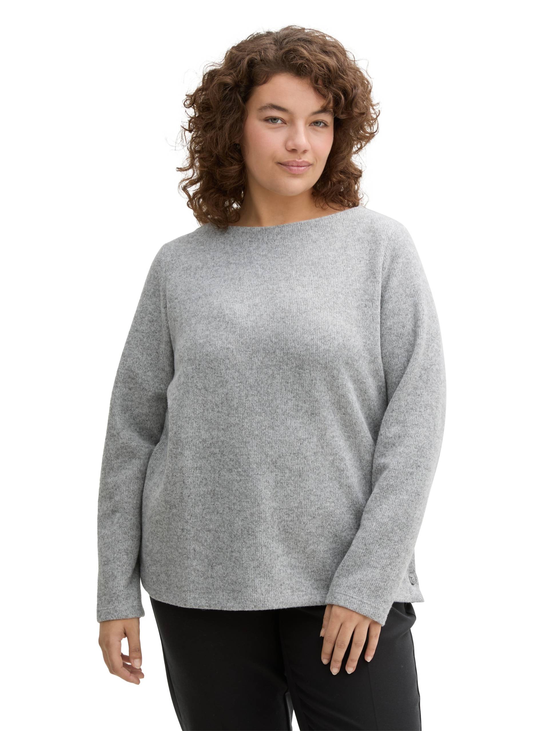 TOM TAILOR PLUS Fleecepullover, mit U-Boot-Auschnitt TOM TAILOR PLUS Fleecepullover, mit U-Boot-Auschnitt von TOM TAILOR PLUS