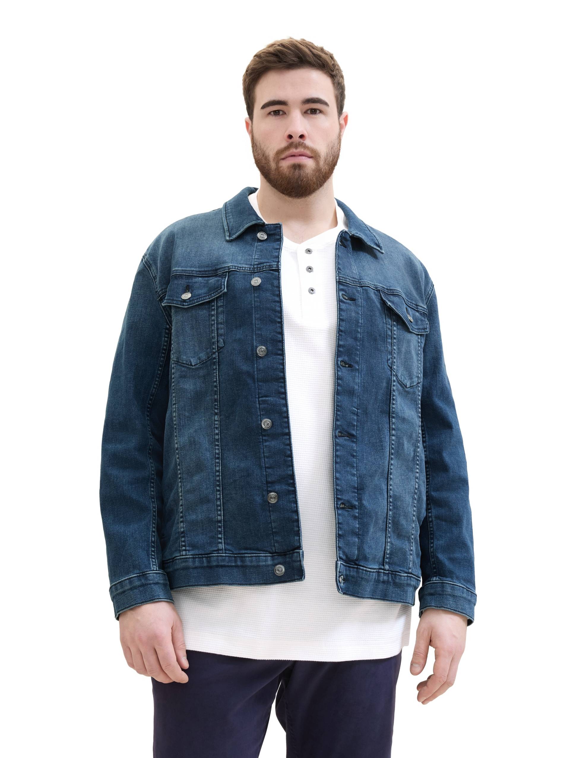 TOM TAILOR PLUS Jeansjacke, ohne Kapuze, mit Brusttaschen und Knopfleiste TOM TAILOR PLUS Jeansjacke, ohne Kapuze, mit Brusttaschen und Knopfleiste von TOM TAILOR PLUS