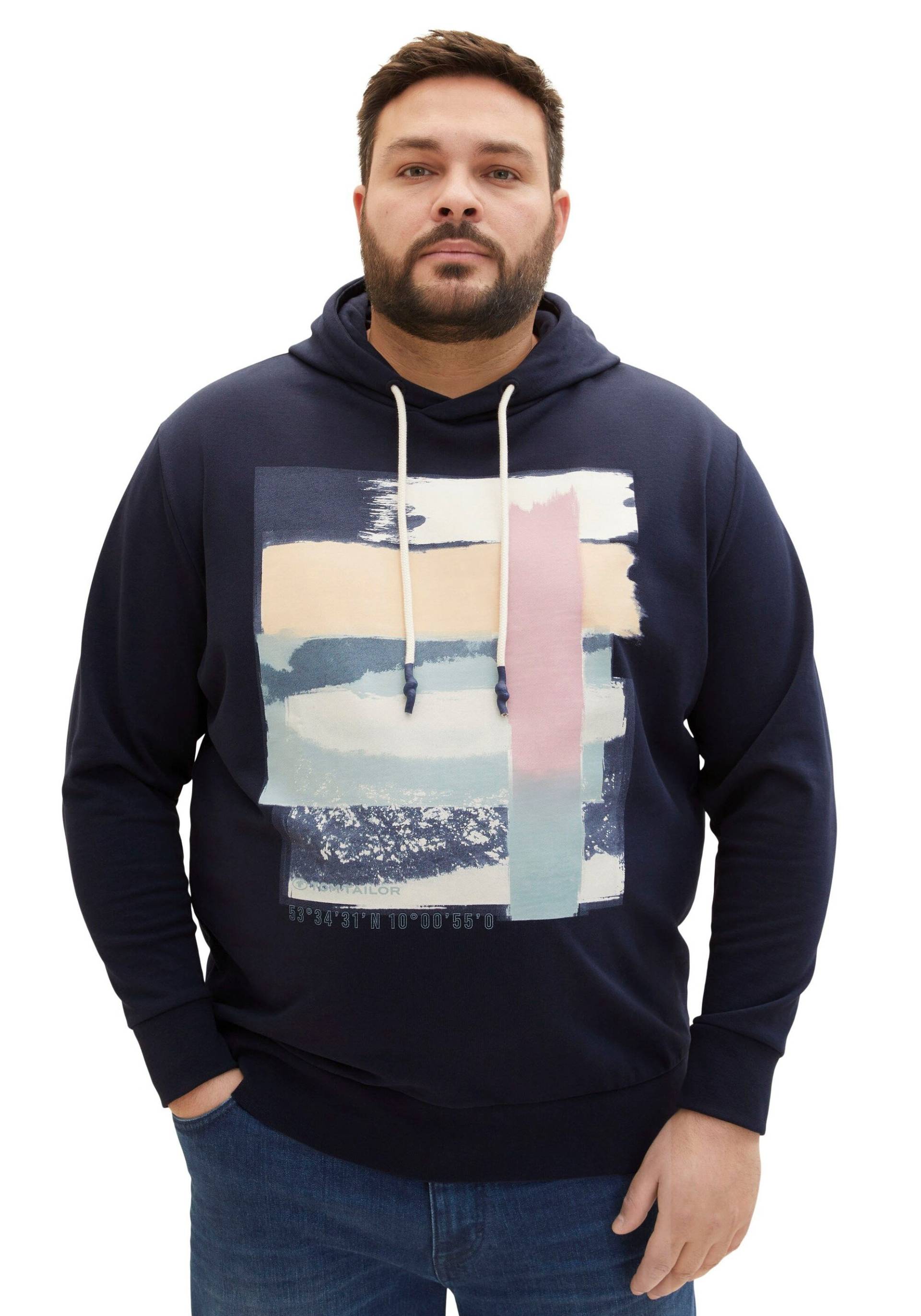 TOM TAILOR PLUS Kapuzensweatshirt, mit grossem Print TOM TAILOR PLUS Kapuzensweatshirt, mit grossem Print von TOM TAILOR PLUS