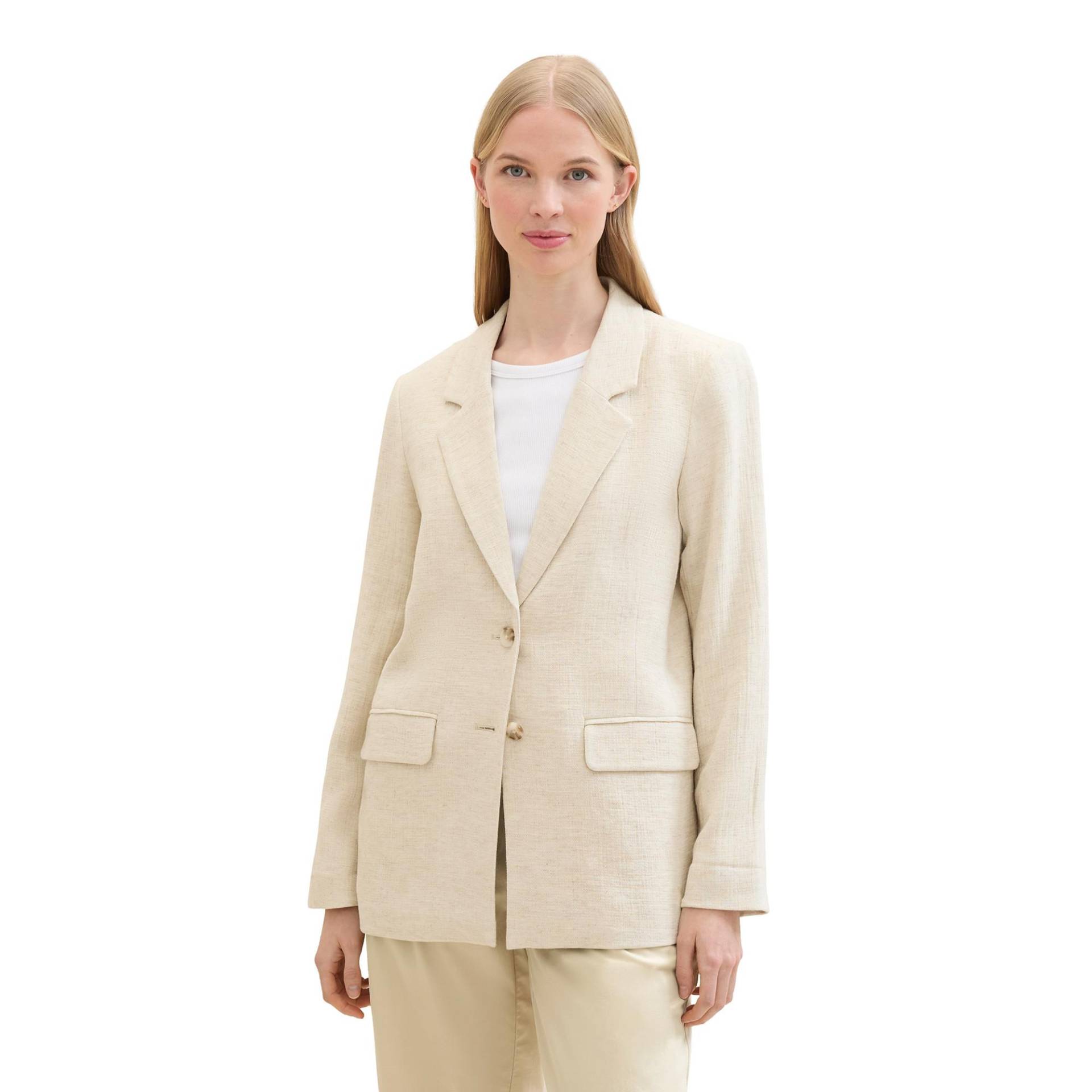 Blazer Damen Beige 42 von TOM TAILOR