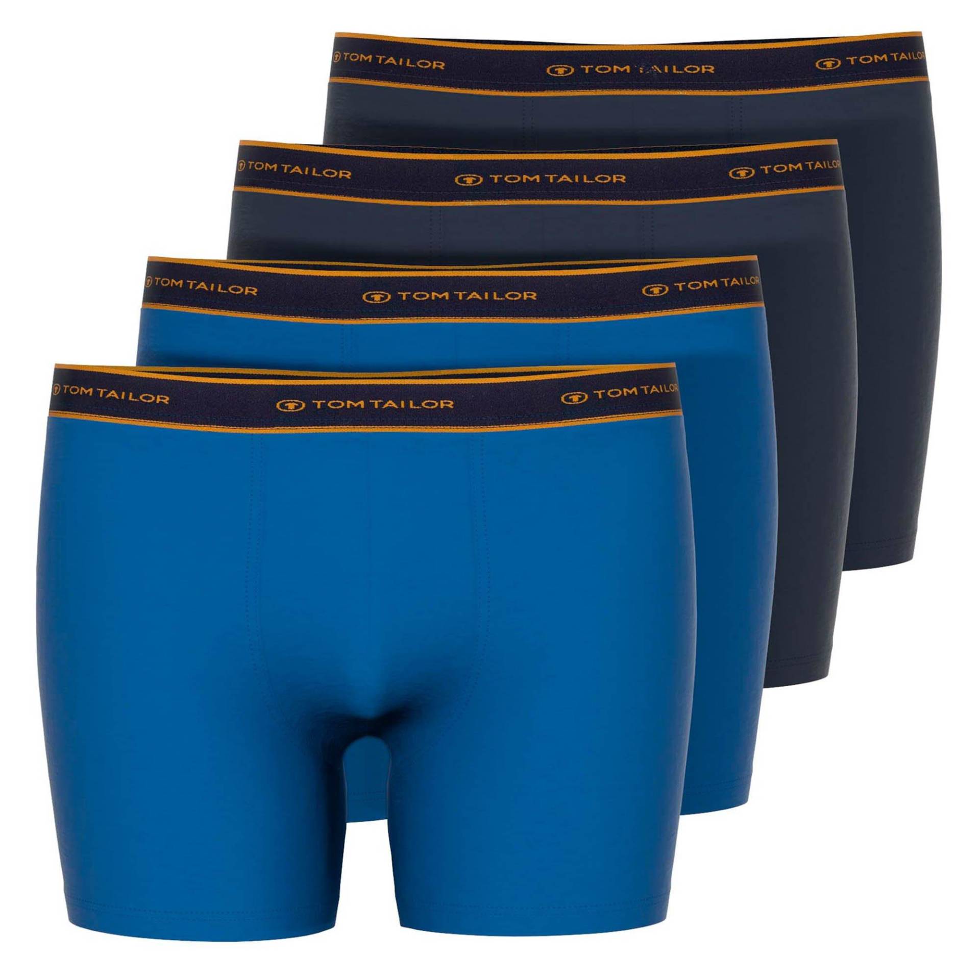 Boxershort Figurbetont-long Pants 4 Pack Herren Blau L von TOM TAILOR
