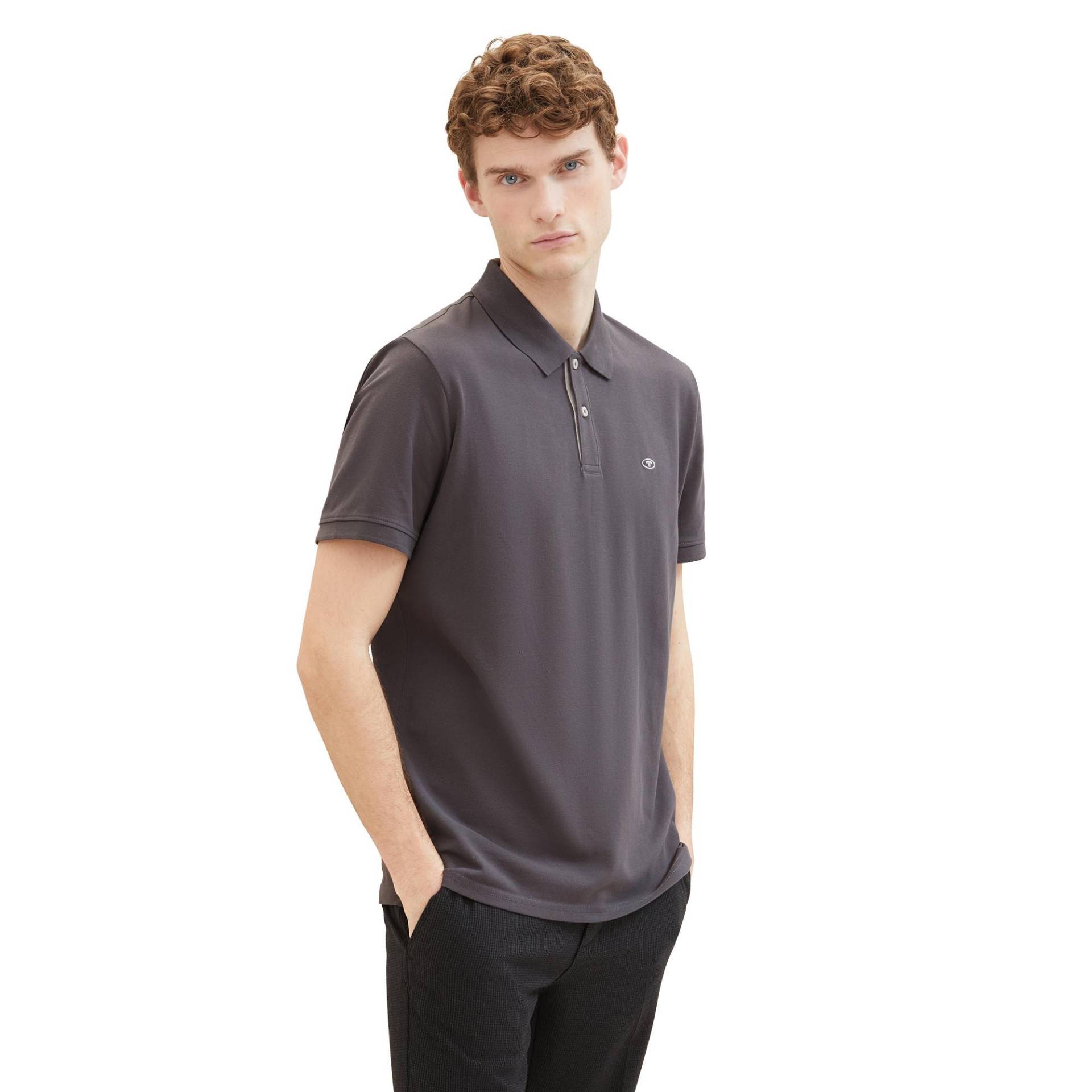 Polo Shirt Herren Schwarz M von TOM TAILOR