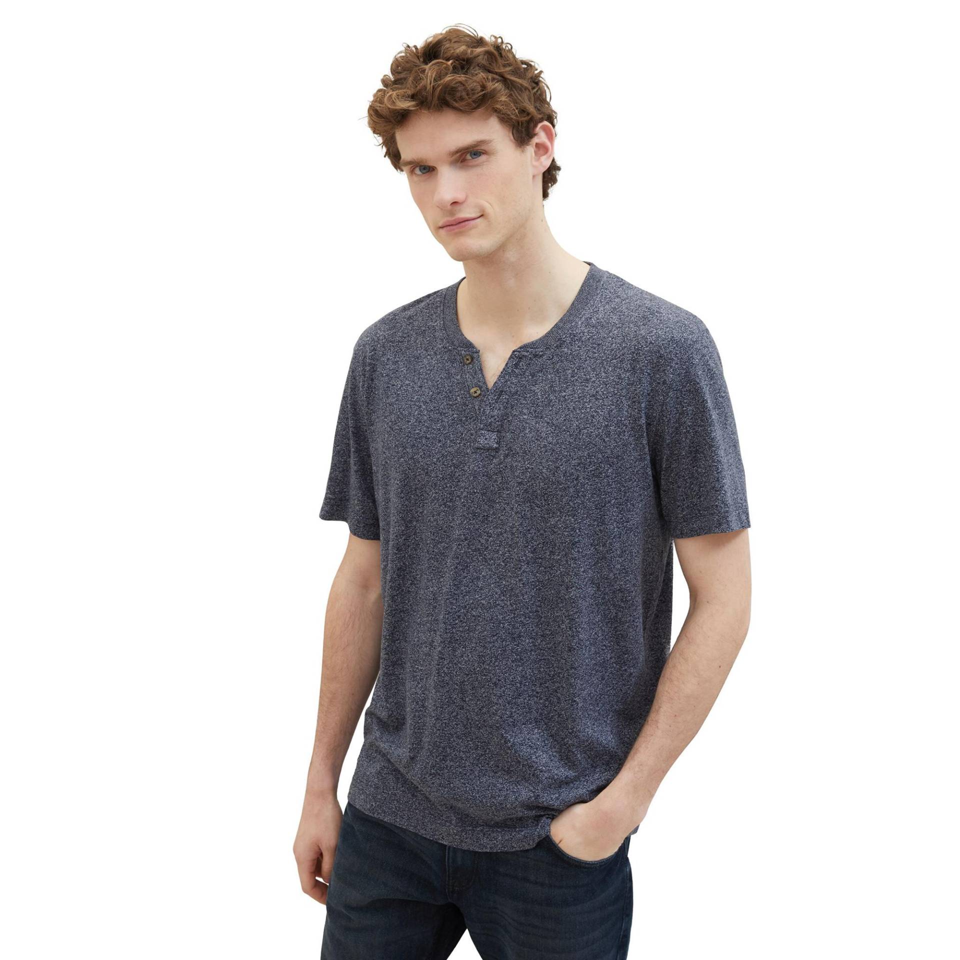 T-shirt Herren Grau S von TOM TAILOR