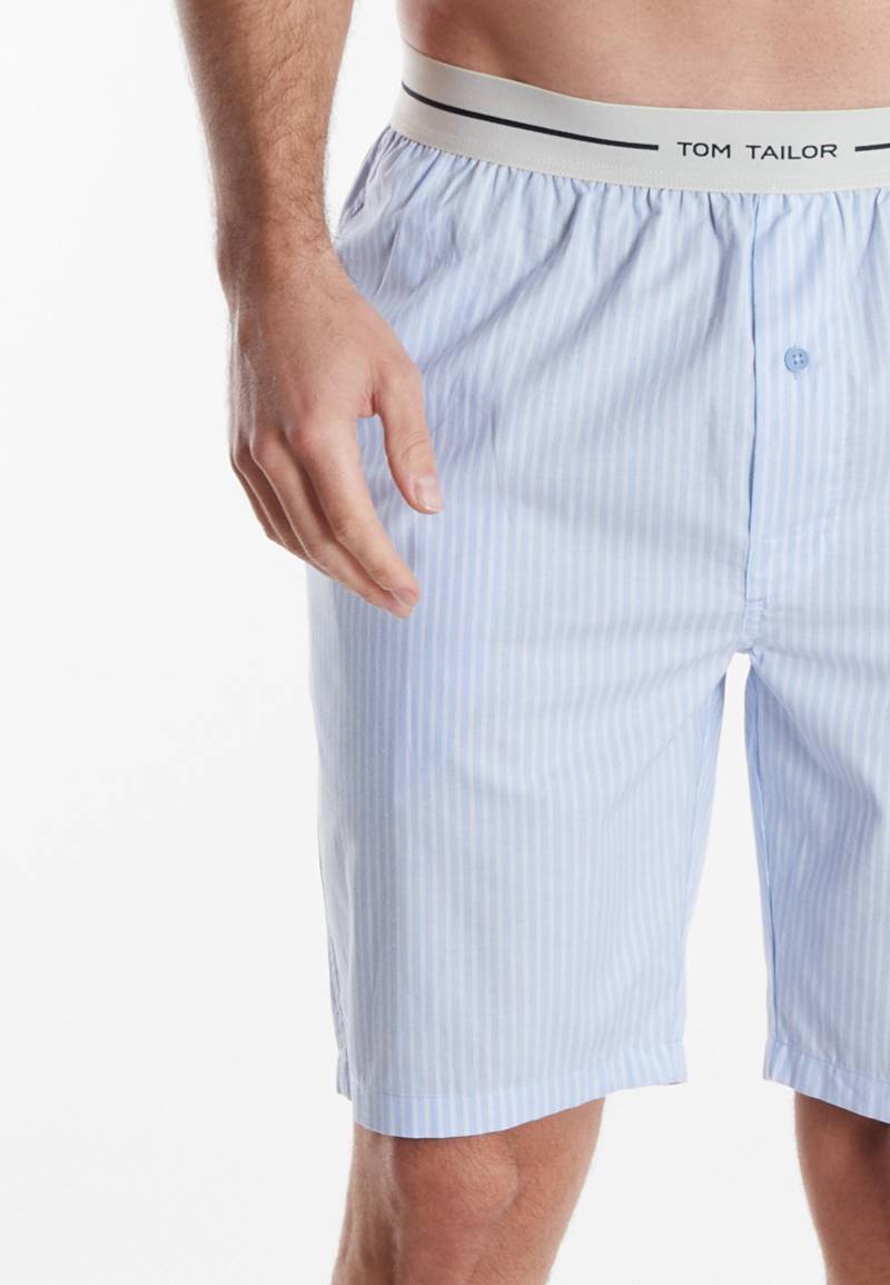 TOM TAILOR Bermudas »Dakota«, gestreift, seitliche Taschen, Logobund von TOM TAILOR