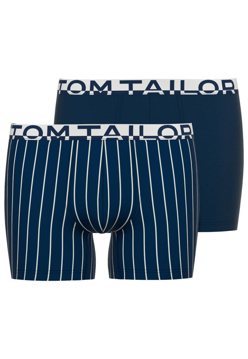 TOM TAILOR Boxershorts, (2 St.), mit kontrastierendem Logobund von TOM TAILOR