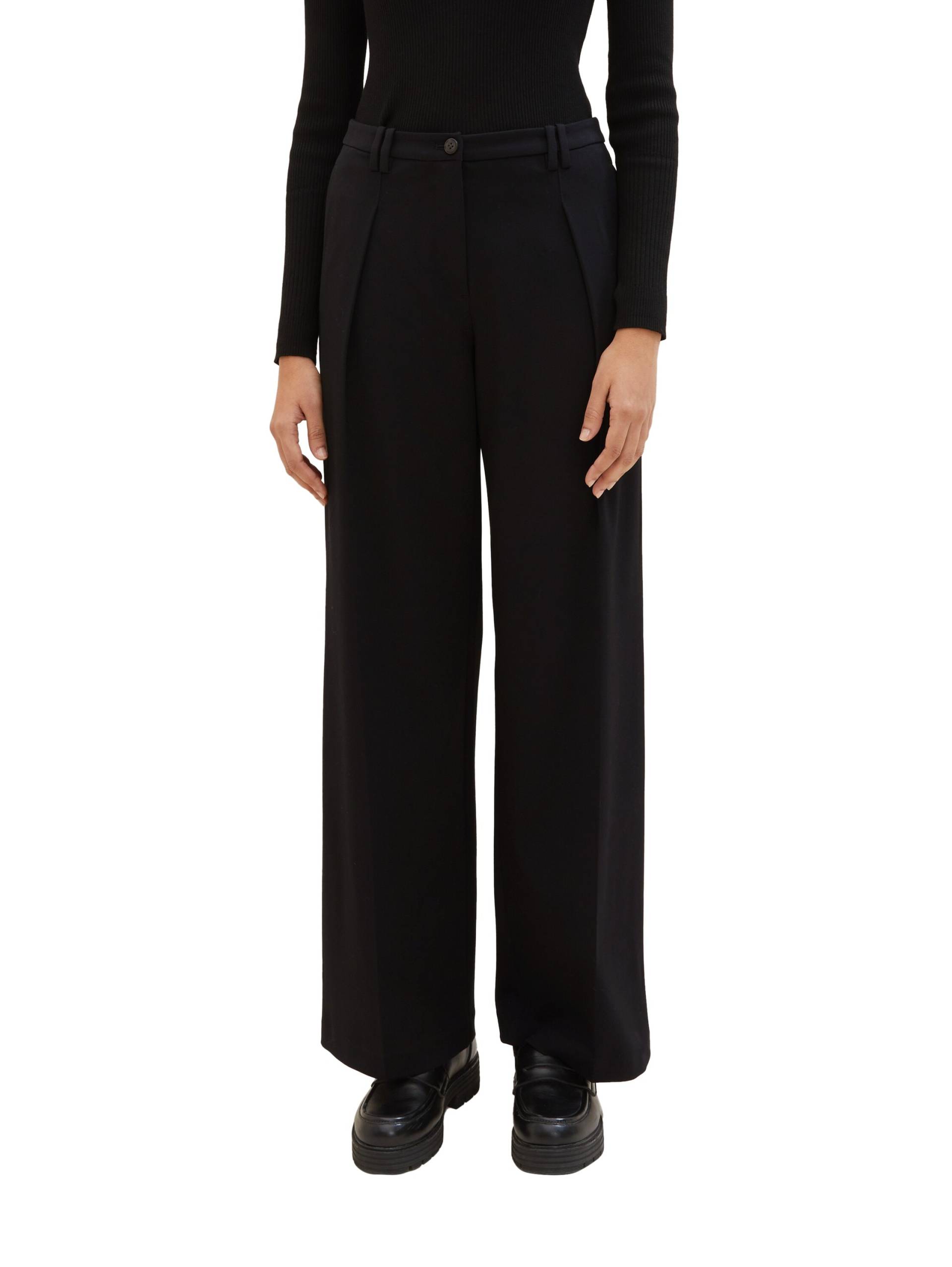 TOM TAILOR Bundfaltenhose »Lea Wide Leg« von TOM TAILOR