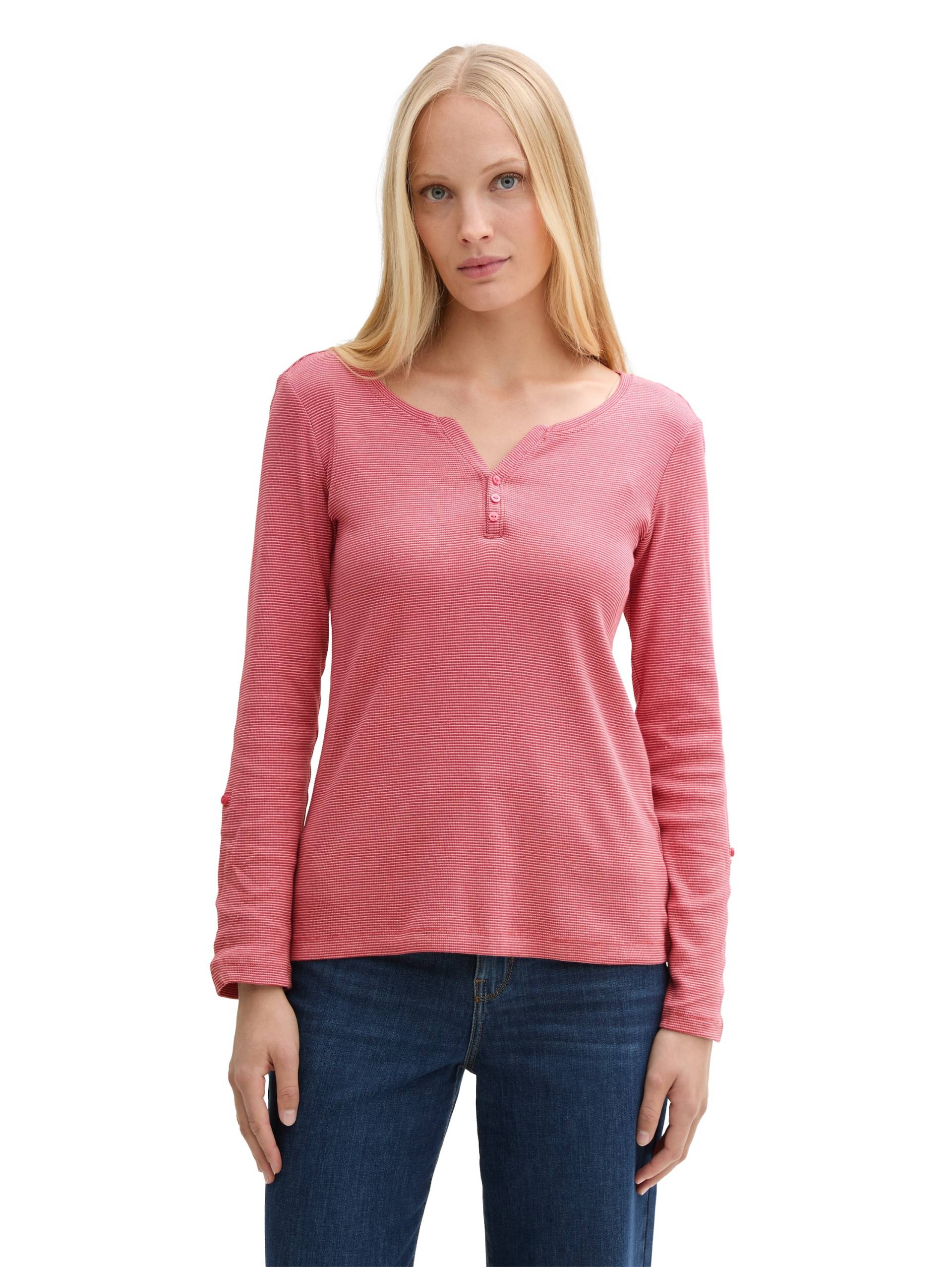 TOM TAILOR Henleyshirt, mit 7/8 Arm von TOM TAILOR