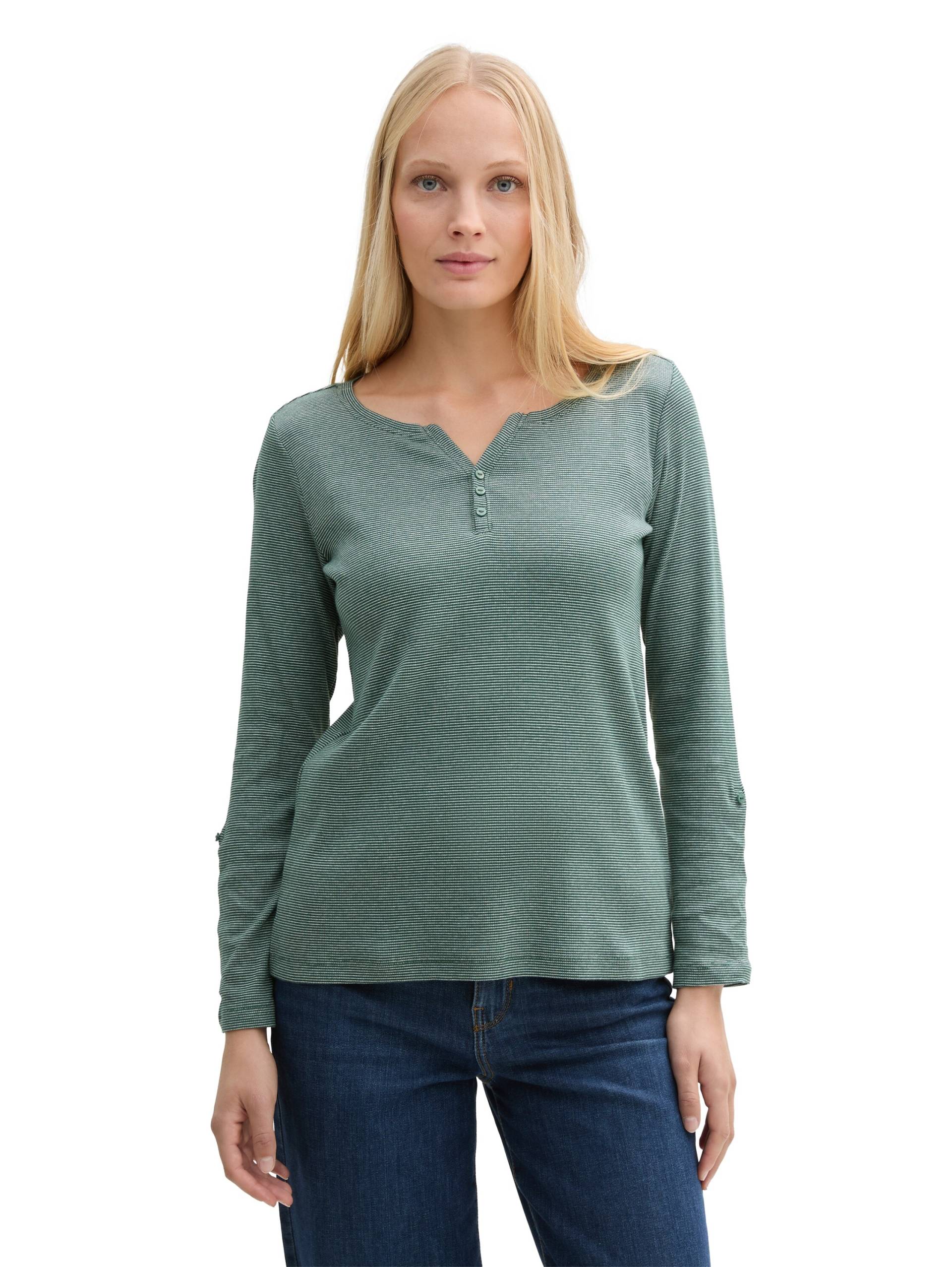 TOM TAILOR Henleyshirt, mit 7/8 Arm von TOM TAILOR