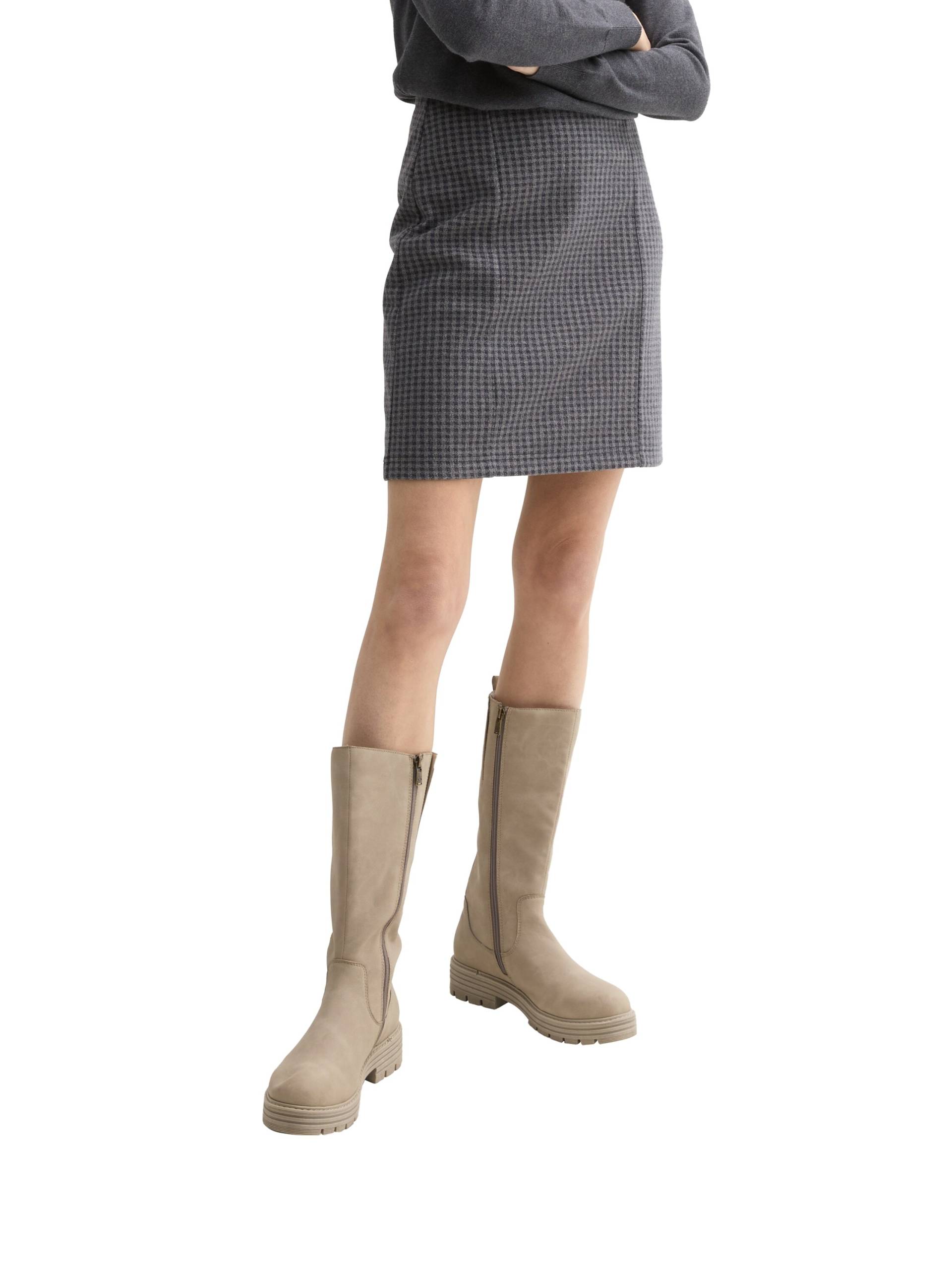 TOM TAILOR Karorock, mit Reissverschluss hinten und Viskose-Fütterung TOM TAILOR Karorock, mit Reissverschluss hinten und Viskose-Fütterung von TOM TAILOR