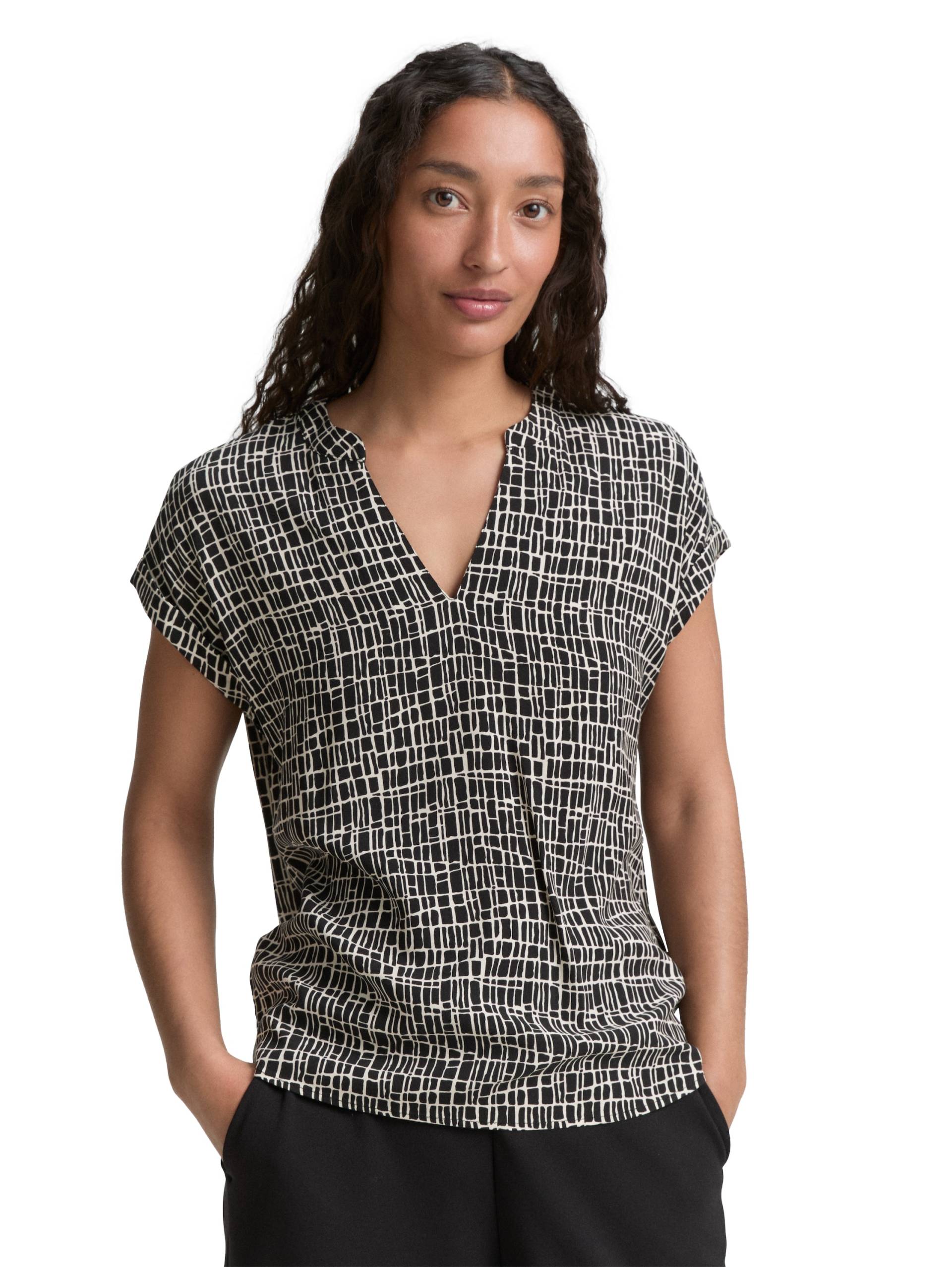 TOM TAILOR Kurzarmbluse, im Loose Fit von TOM TAILOR