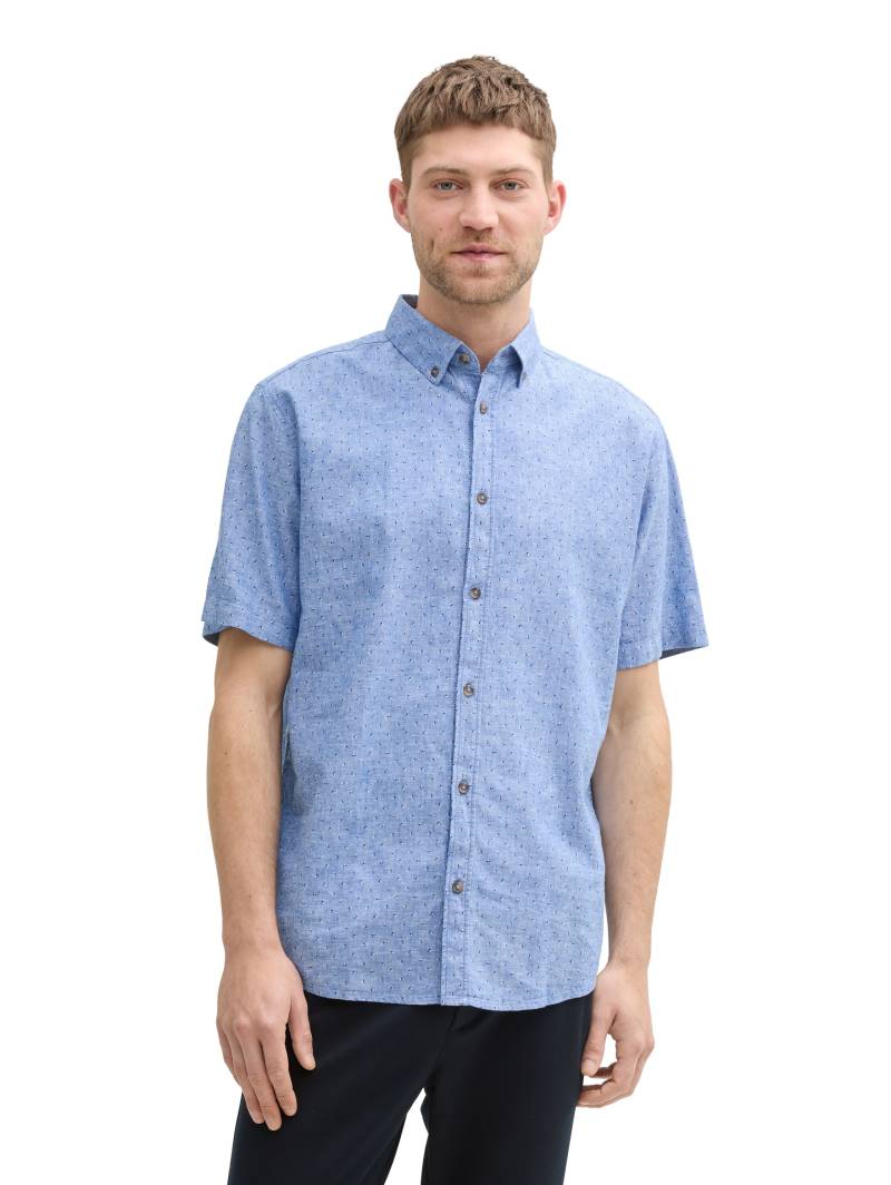 TOM TAILOR Kurzarmhemd, aus sommerlichem Leinen-Mix von TOM TAILOR