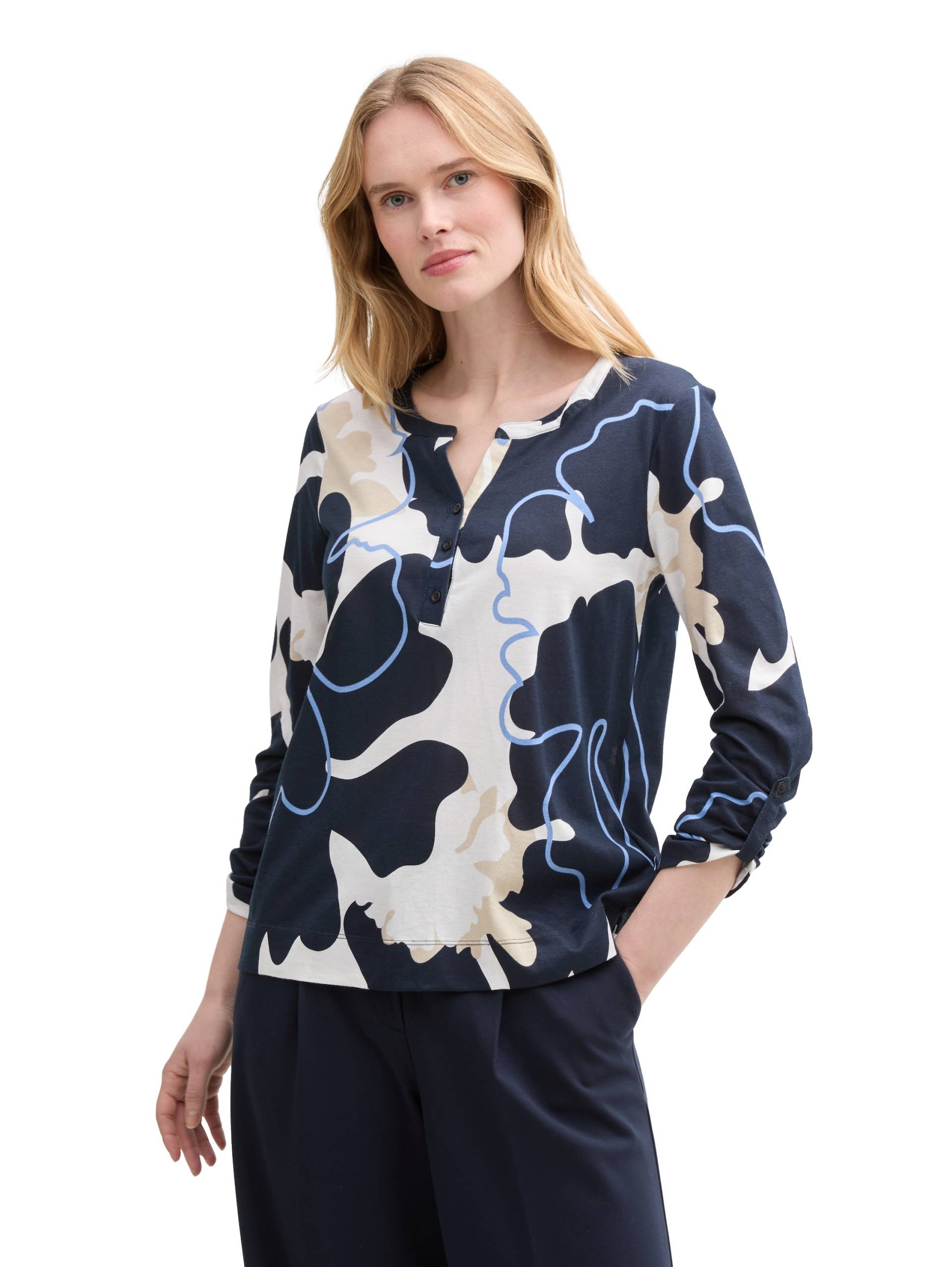 TOM TAILOR Langarmshirt, mit All-Over Print TOM TAILOR Langarmshirt, mit All-Over Print von TOM TAILOR