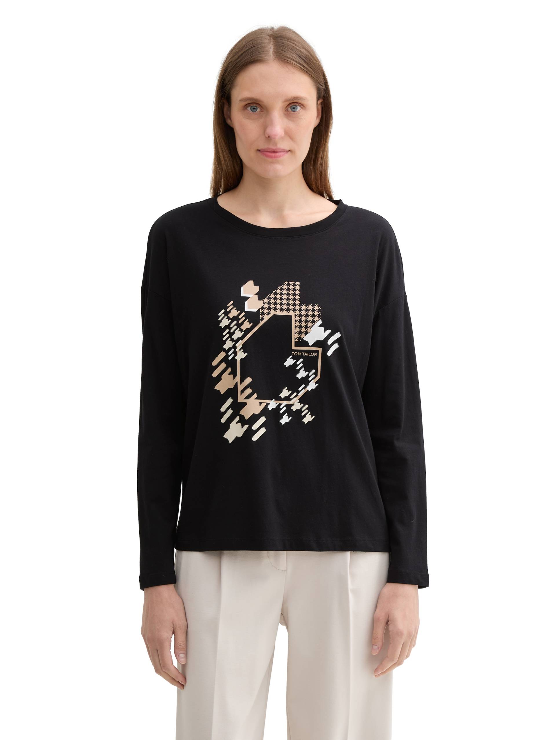 TOM TAILOR Langarmshirt, mit Frontprint TOM TAILOR Langarmshirt, mit Frontprint von TOM TAILOR