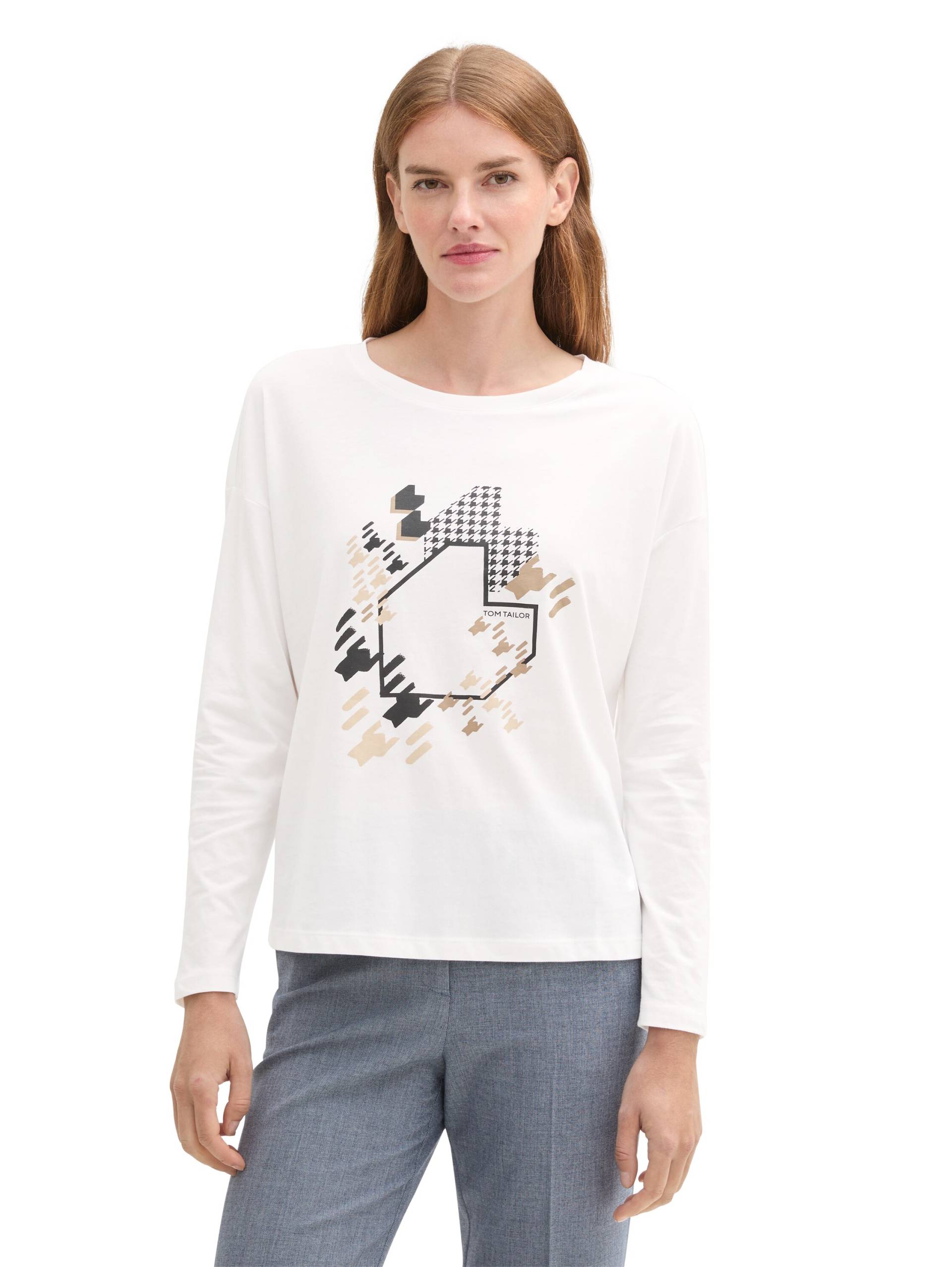 TOM TAILOR Langarmshirt, mit Frontprint TOM TAILOR Langarmshirt, mit Frontprint von TOM TAILOR
