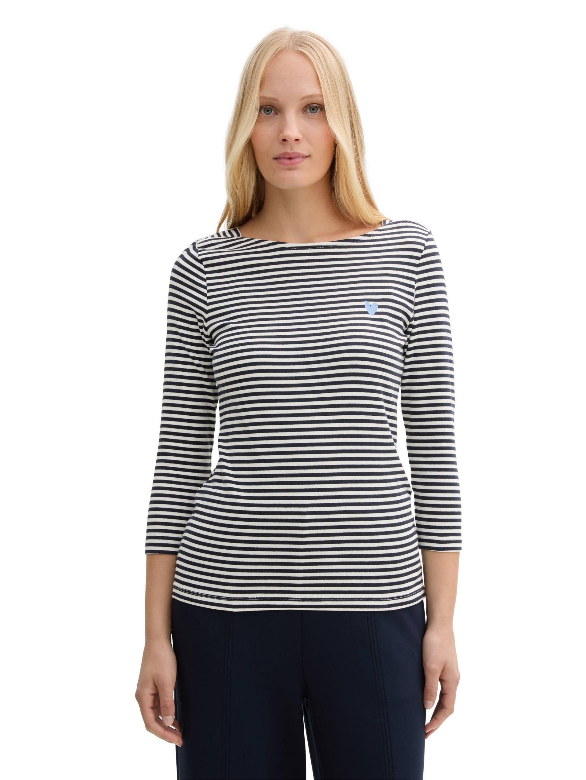 TOM TAILOR Langarmshirt, mit Herz Print TOM TAILOR Langarmshirt, mit Herz Print von TOM TAILOR