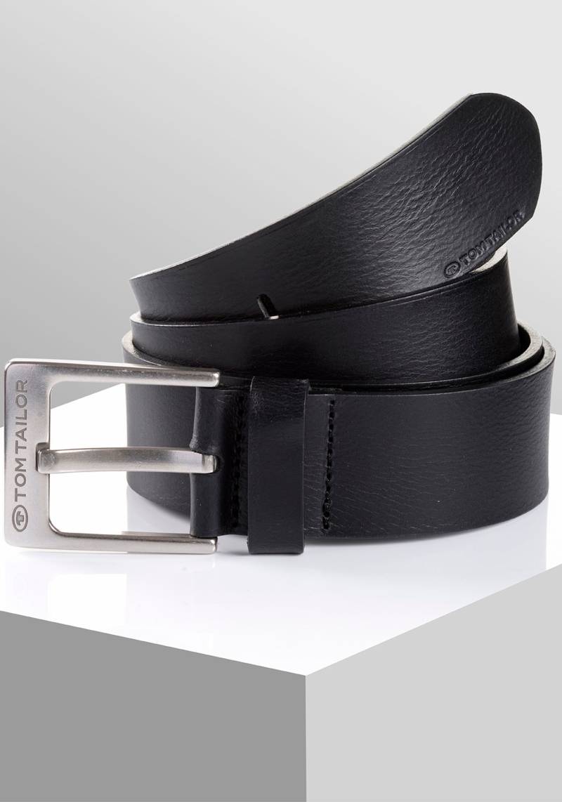 TOM TAILOR Ledergürtel »TTCALVINPLUS«, 4 cm breiter Herrengürtel, Casual und Jeans Look von TOM TAILOR