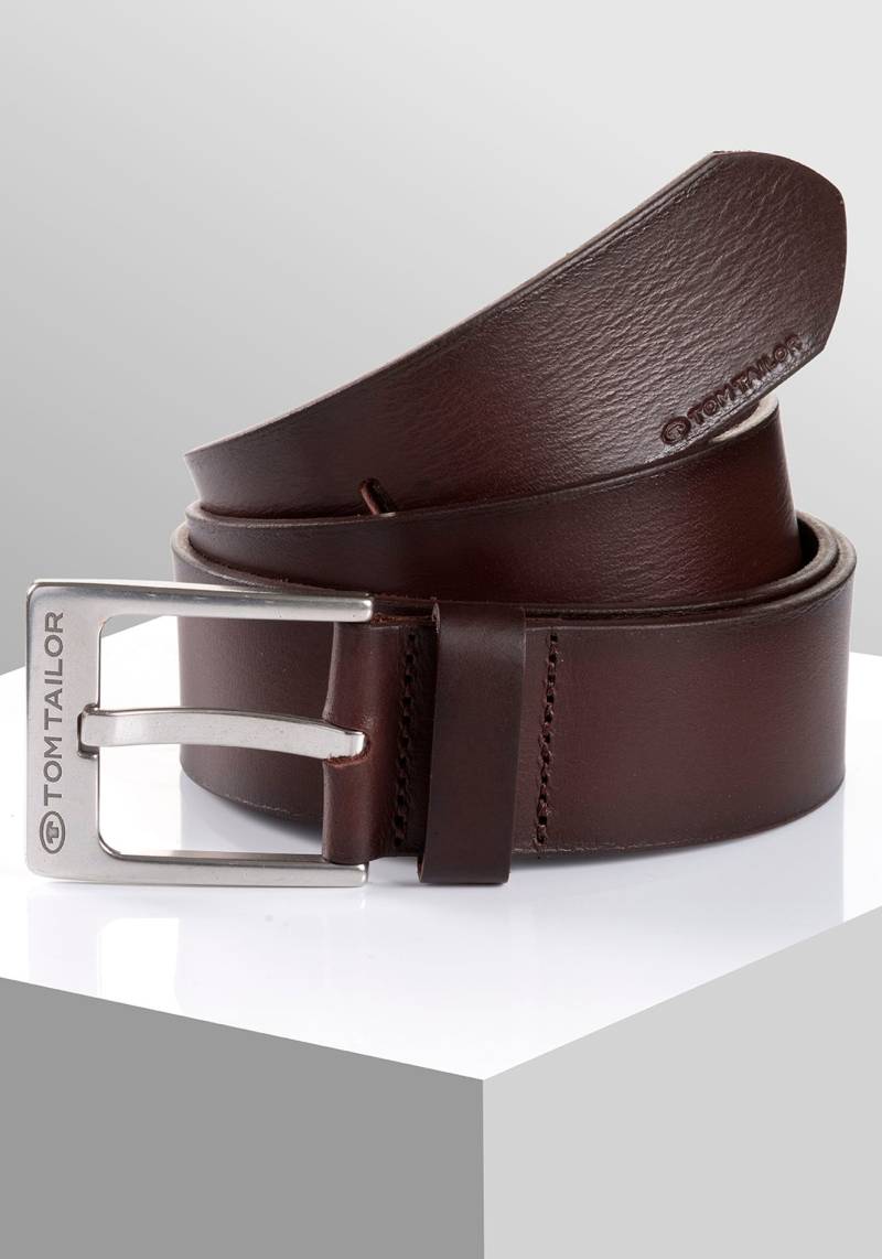 TOM TAILOR Ledergürtel »TTCALVINPLUS«, 4 cm breiter Herrengürtel, Casual und Jeans Look von TOM TAILOR