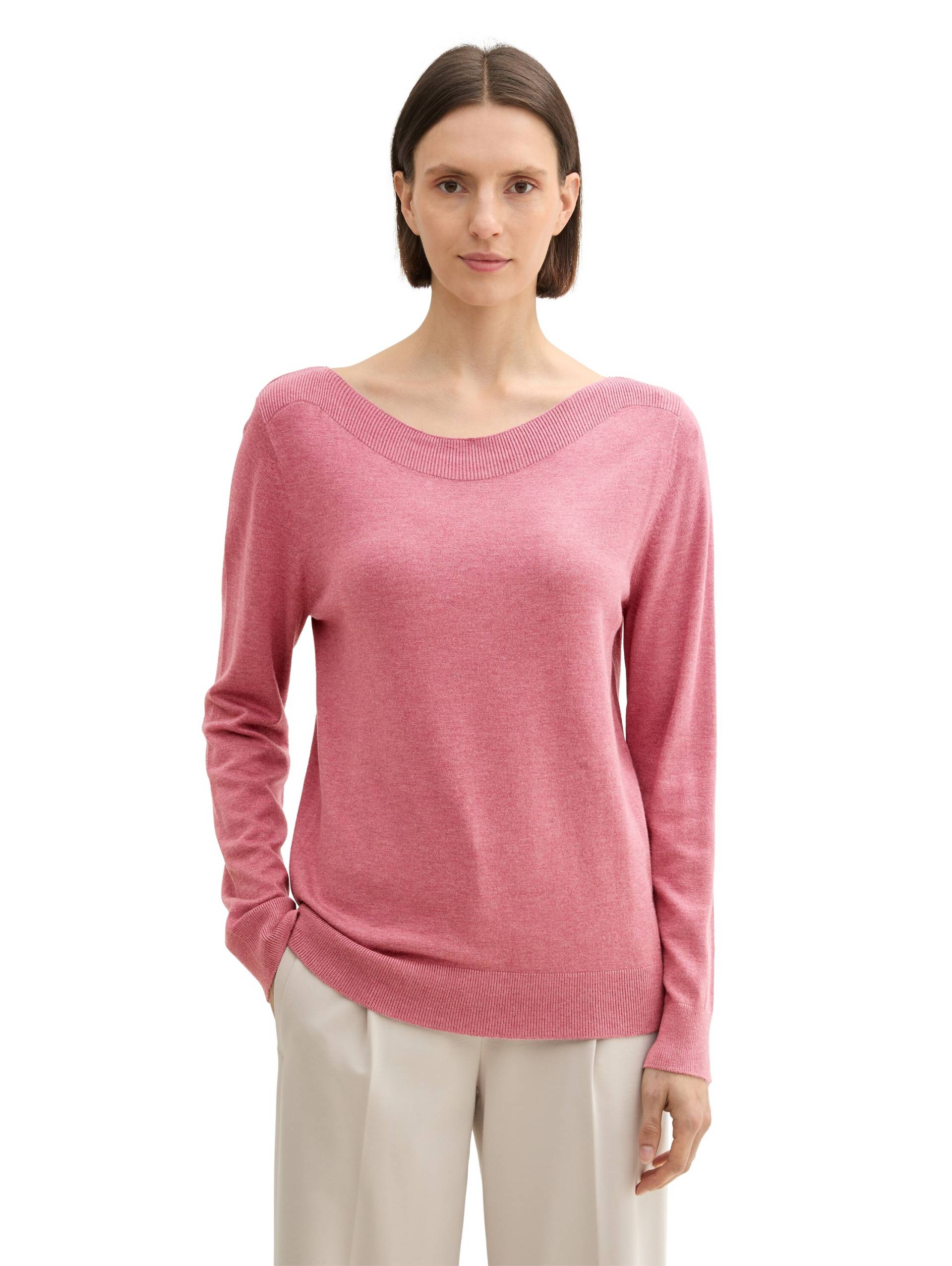TOM TAILOR Longpullover, mit Rippbündchen TOM TAILOR Longpullover, mit Rippbündchen von TOM TAILOR
