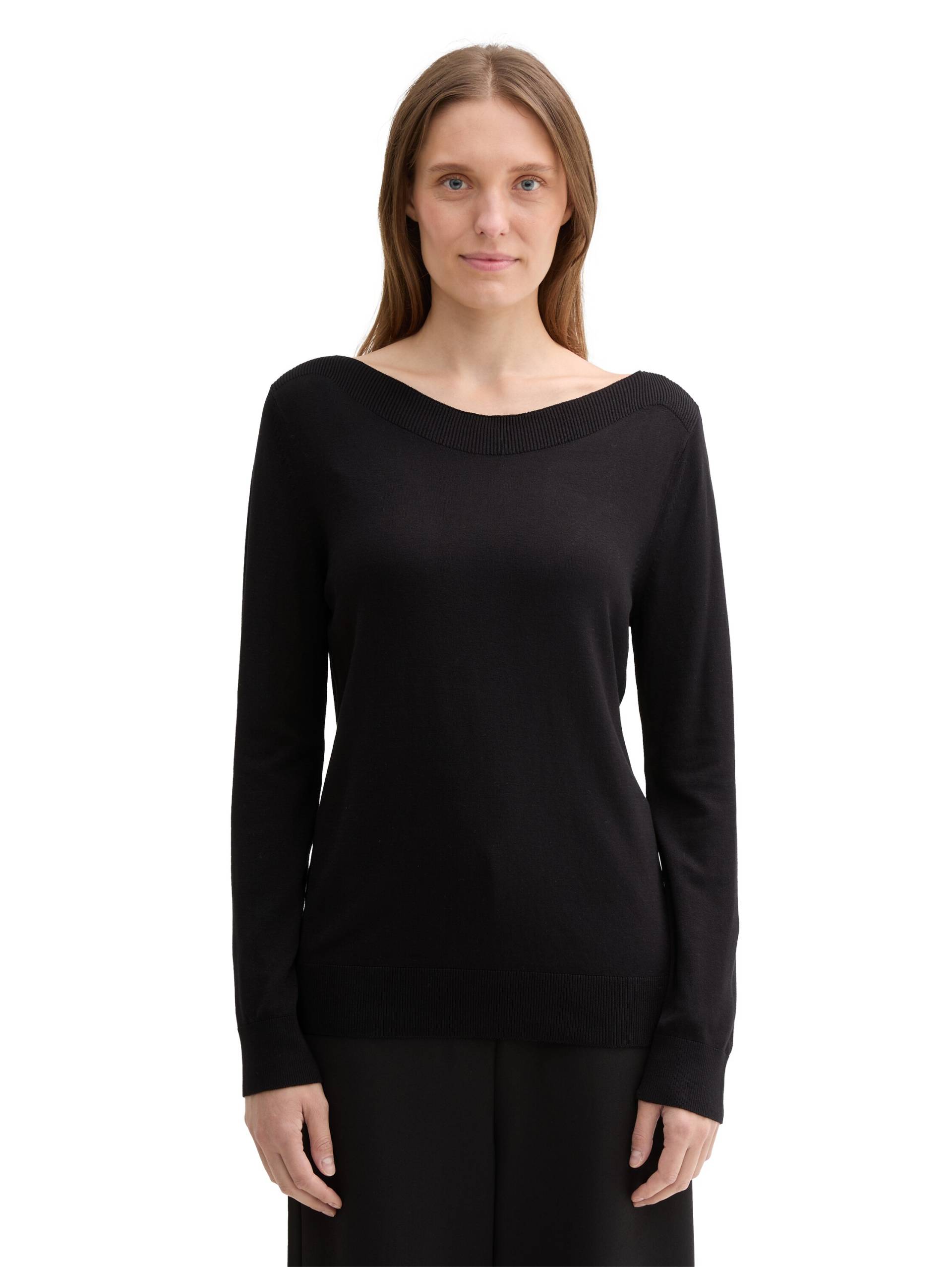 TOM TAILOR Longpullover, mit Rippbündchen TOM TAILOR Longpullover, mit Rippbündchen von TOM TAILOR
