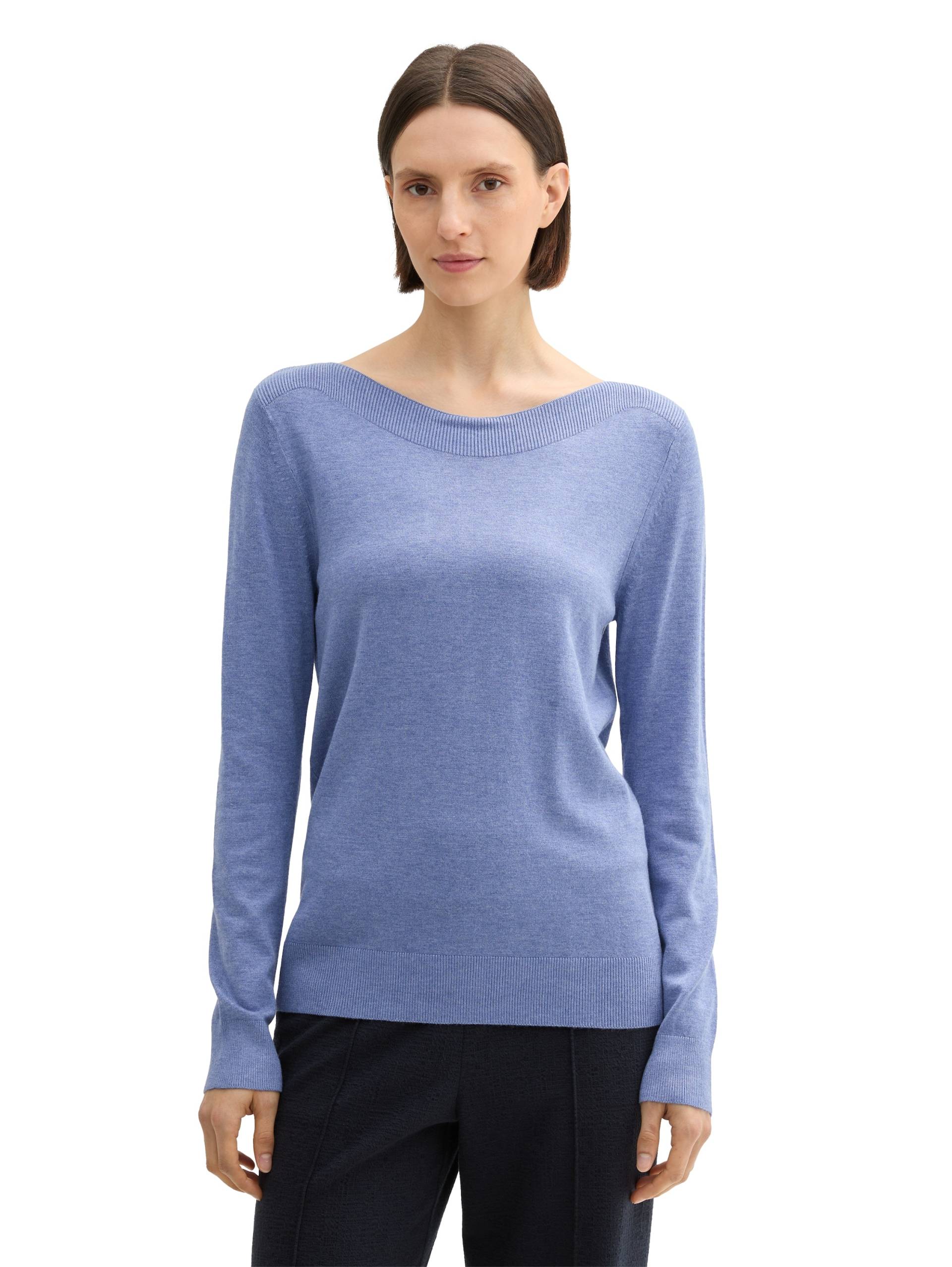 TOM TAILOR Longpullover, mit Rippbündchen TOM TAILOR Longpullover, mit Rippbündchen von TOM TAILOR
